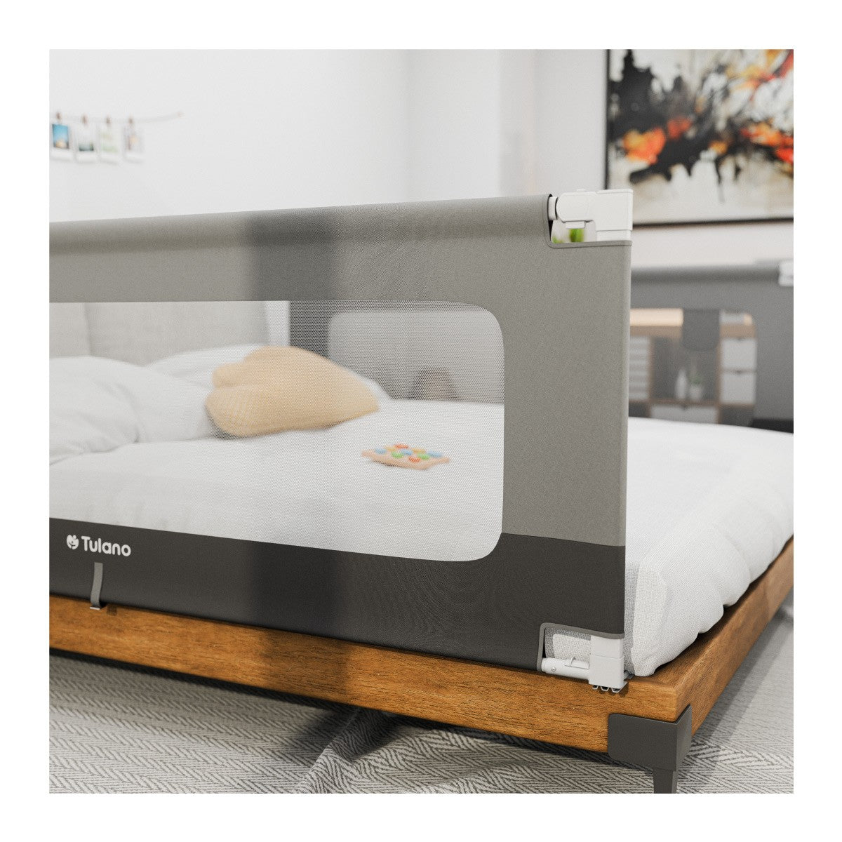 Barandilla de seguridad para cama de 180 cm Tulano Cover 48