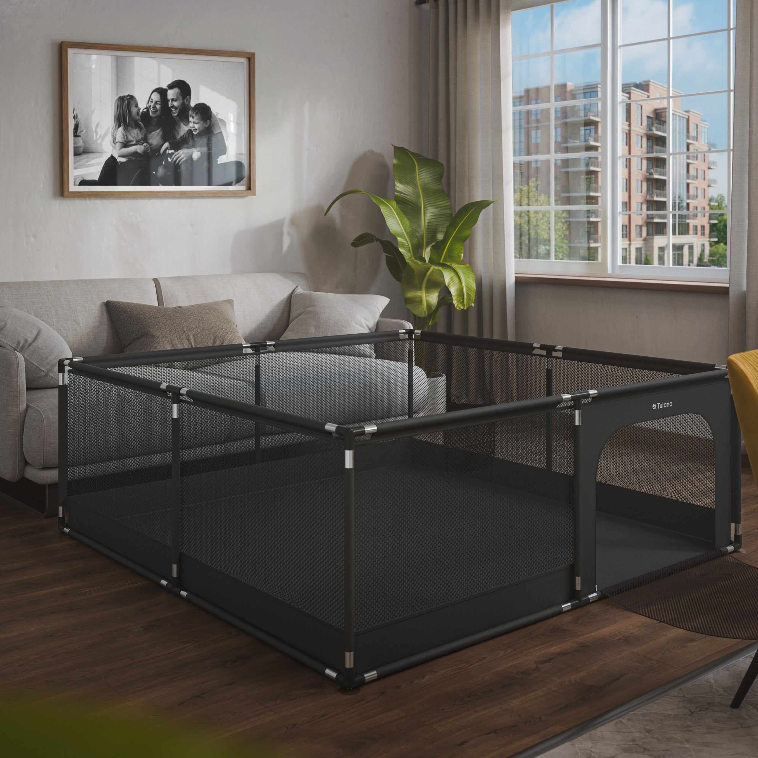 OUTLET Cuna de viaje Tulano Cozy 28 Graphite - 200 cm