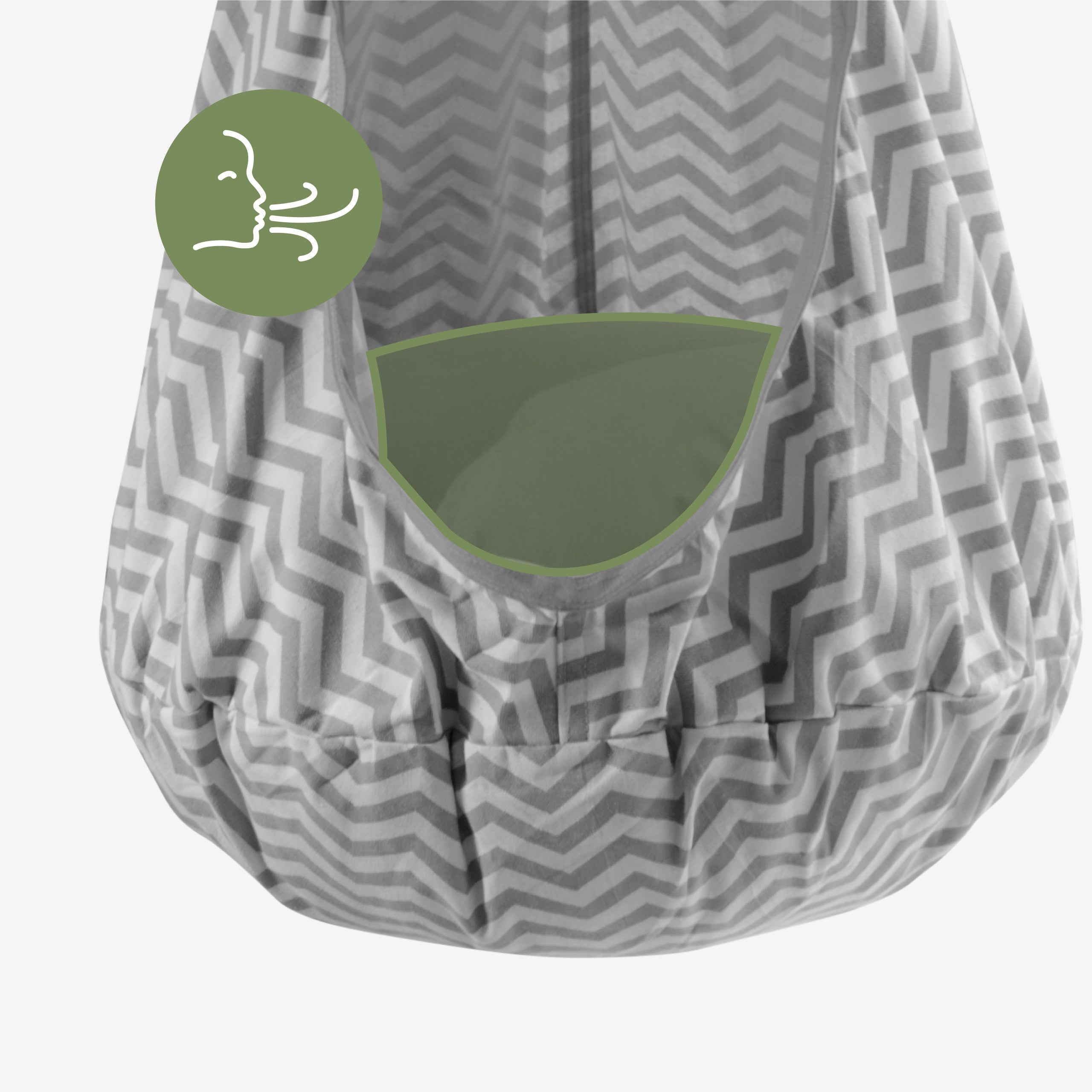 Columpio tipo capullo para niños Tulano Doppo 20 Grey