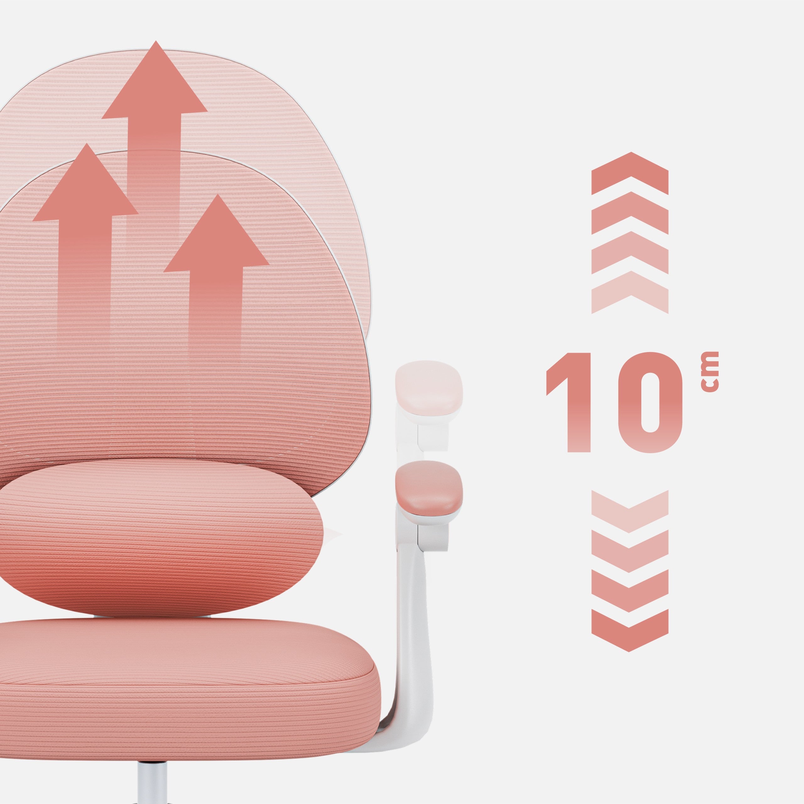 Sillón ajustable para niños Mark Adler Junior 4.5 Rosa