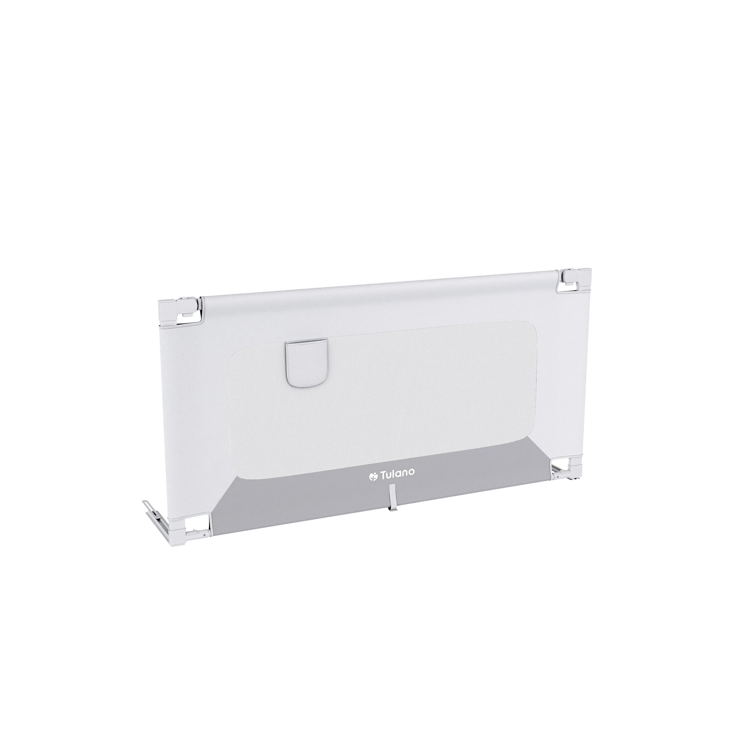 Barandilla de seguridad para cama de 140 cm Tulano Cover 44 Blanco-Gris