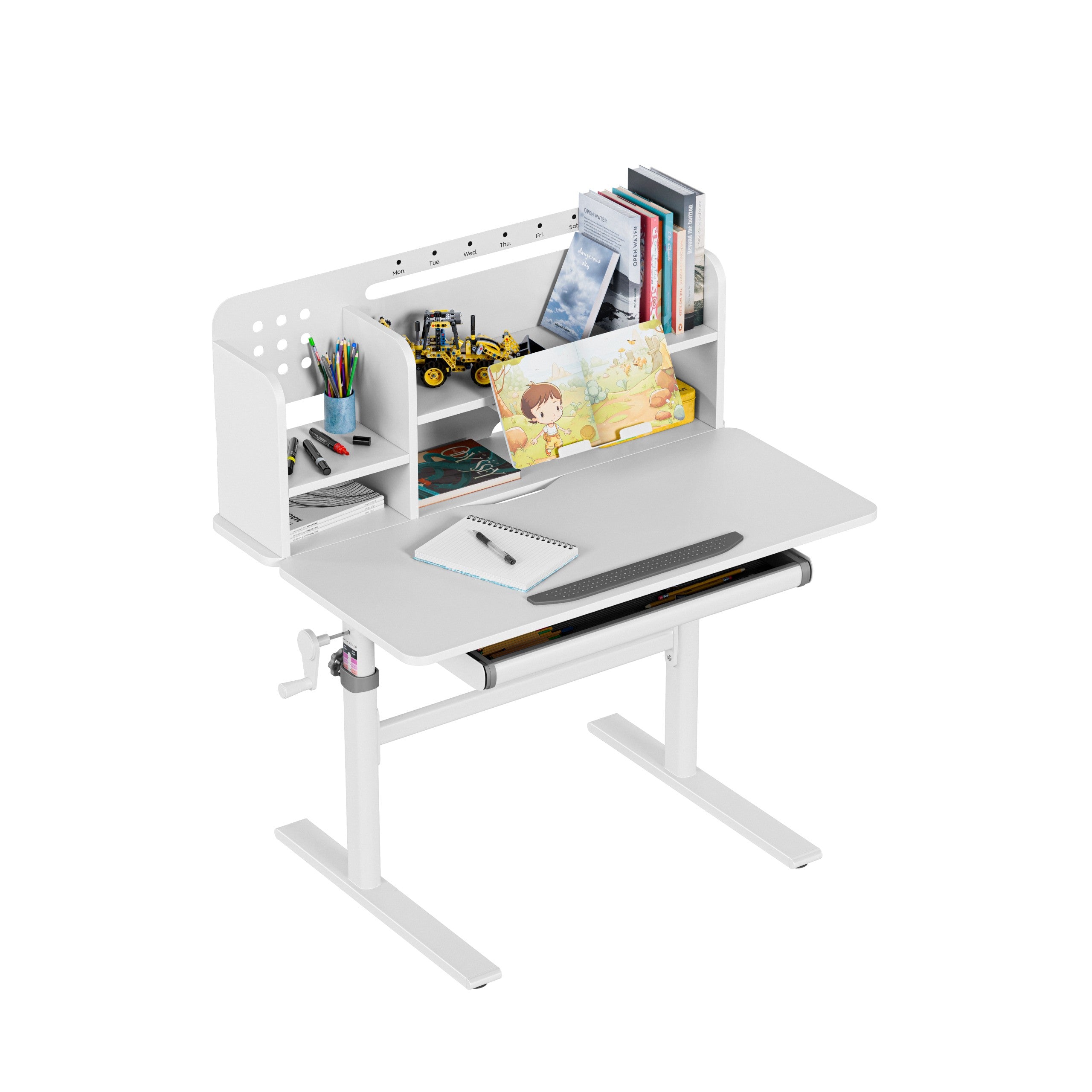 Escritorio ergonómico para niños Mark Adler Study 5.0 Grey, 90 cm