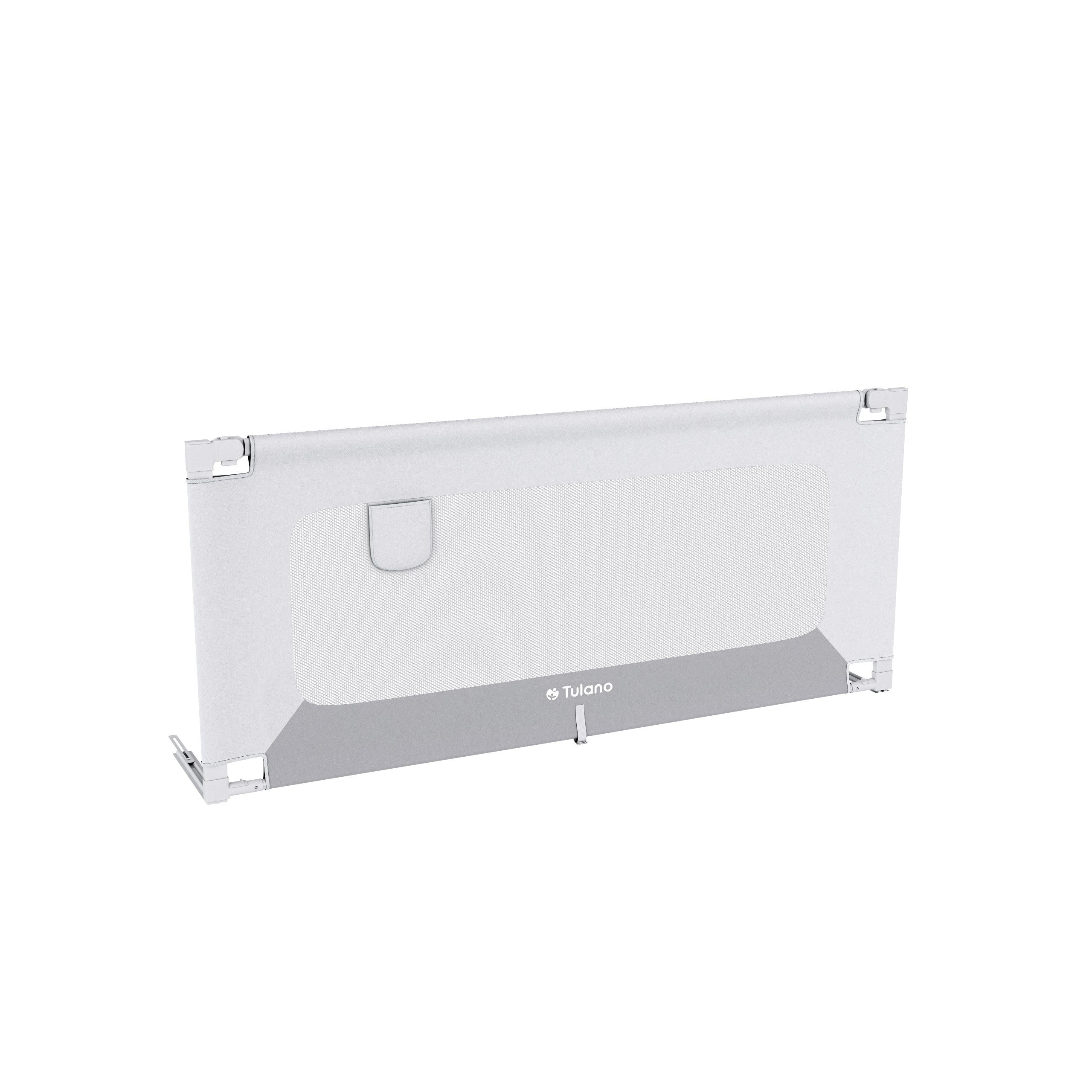 Barandilla de seguridad para cama de 160 cm Tulano Cover 46 Blanco-Gris