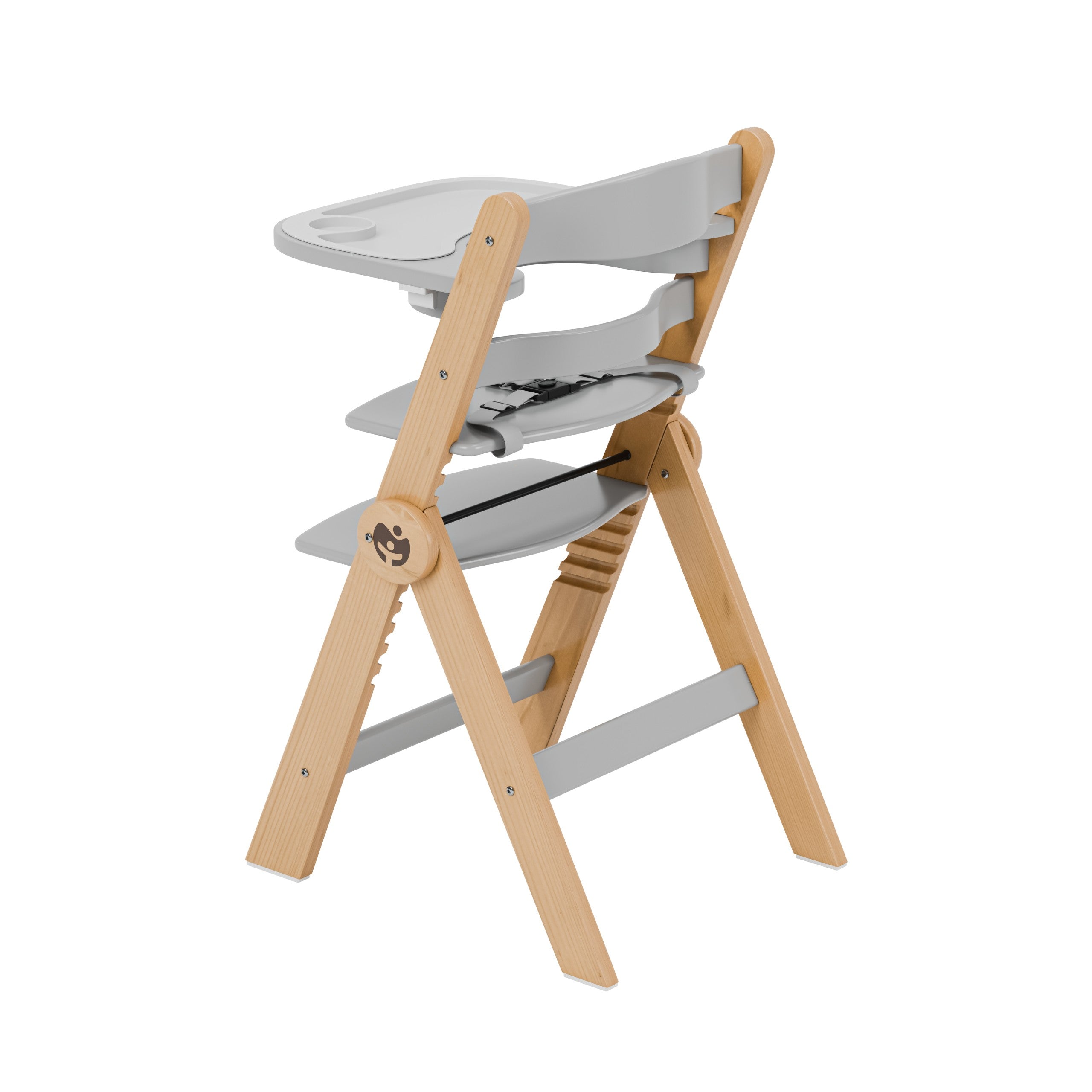 OUTLET Trona de madera Tulano Morsel 45 Natural-Grey