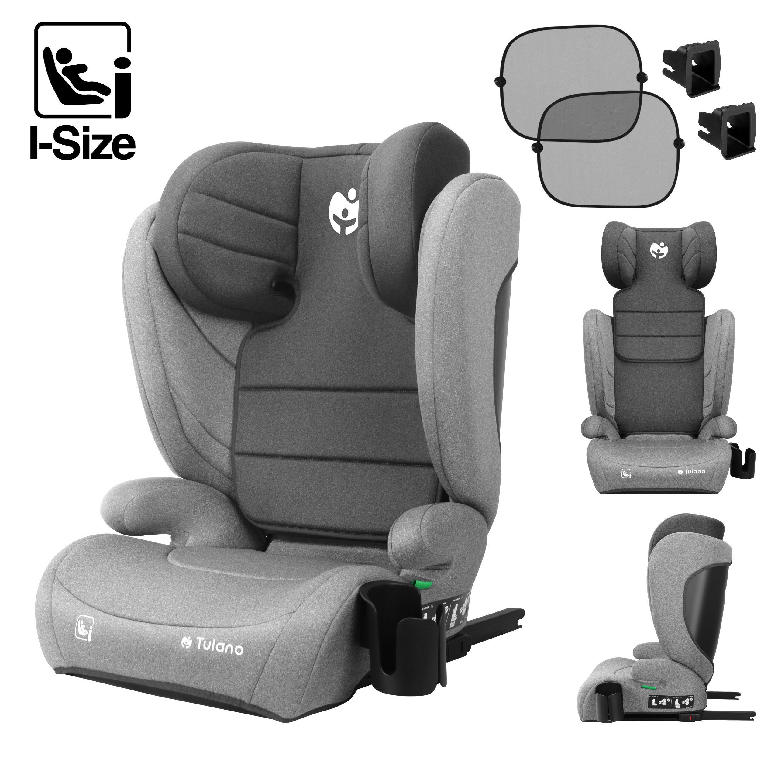 Silla de coche Tulano Joy 35 Grey ISOFIX 100-150 cm I-Size