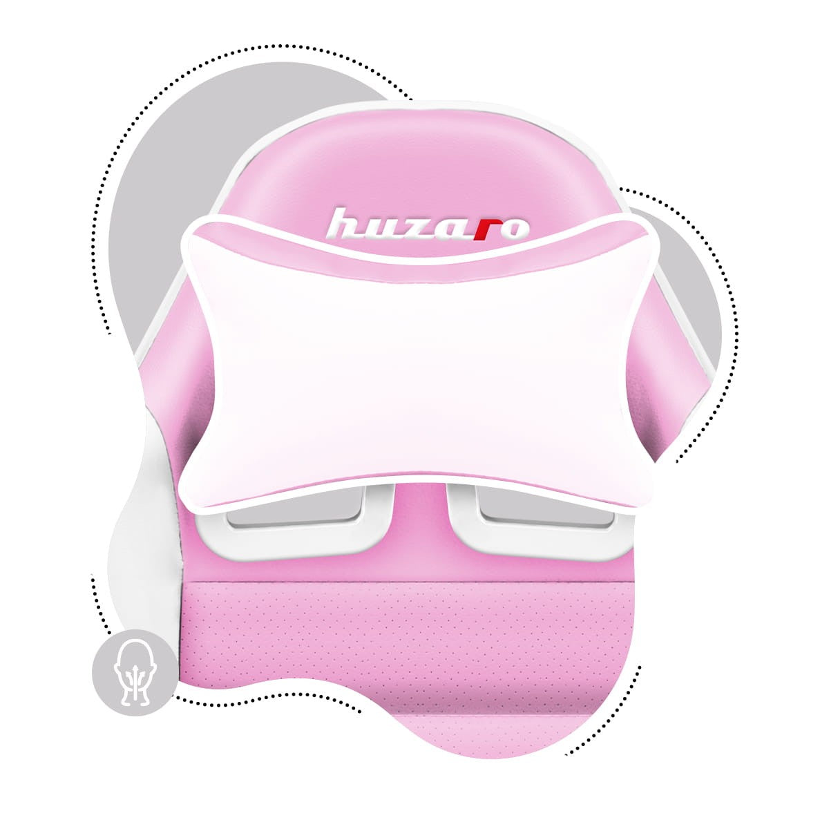 OUTLET Sillón gaming para niños HUZARO RANGER 6.0 Rosa