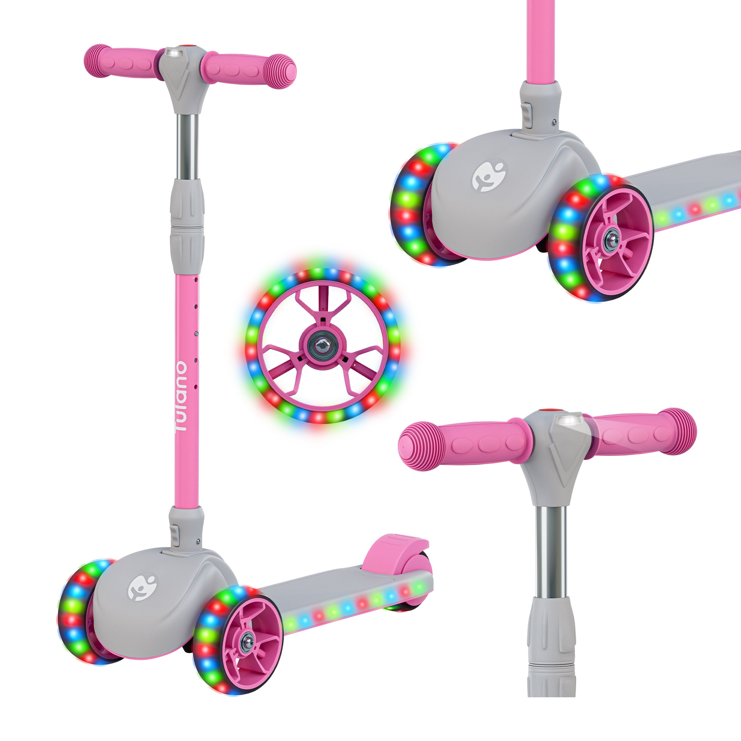 Patinete de equilibrio para niños LED Rookie 15 Pink