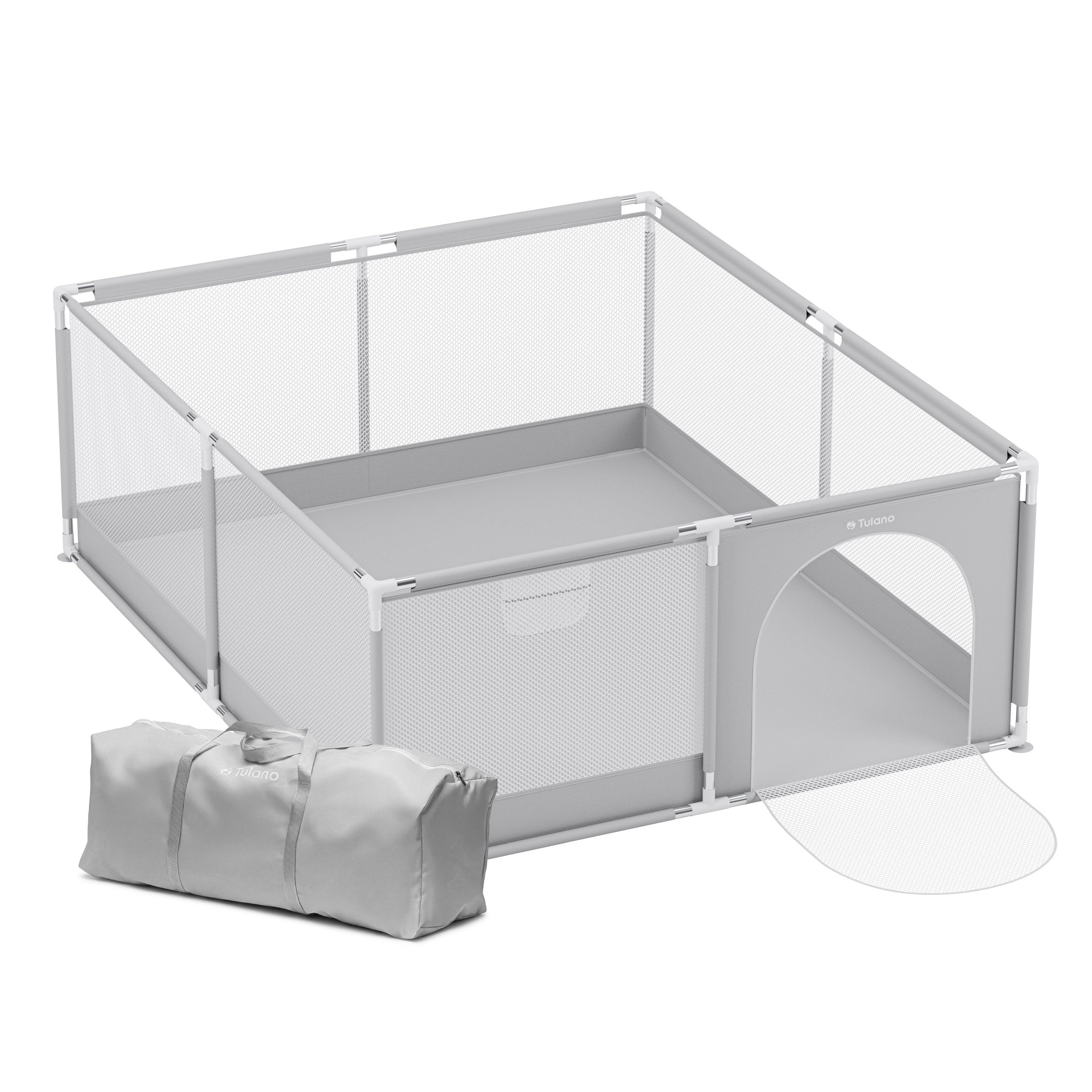 Parque infantil TULANO Cozy 25 Grey - 150 cm