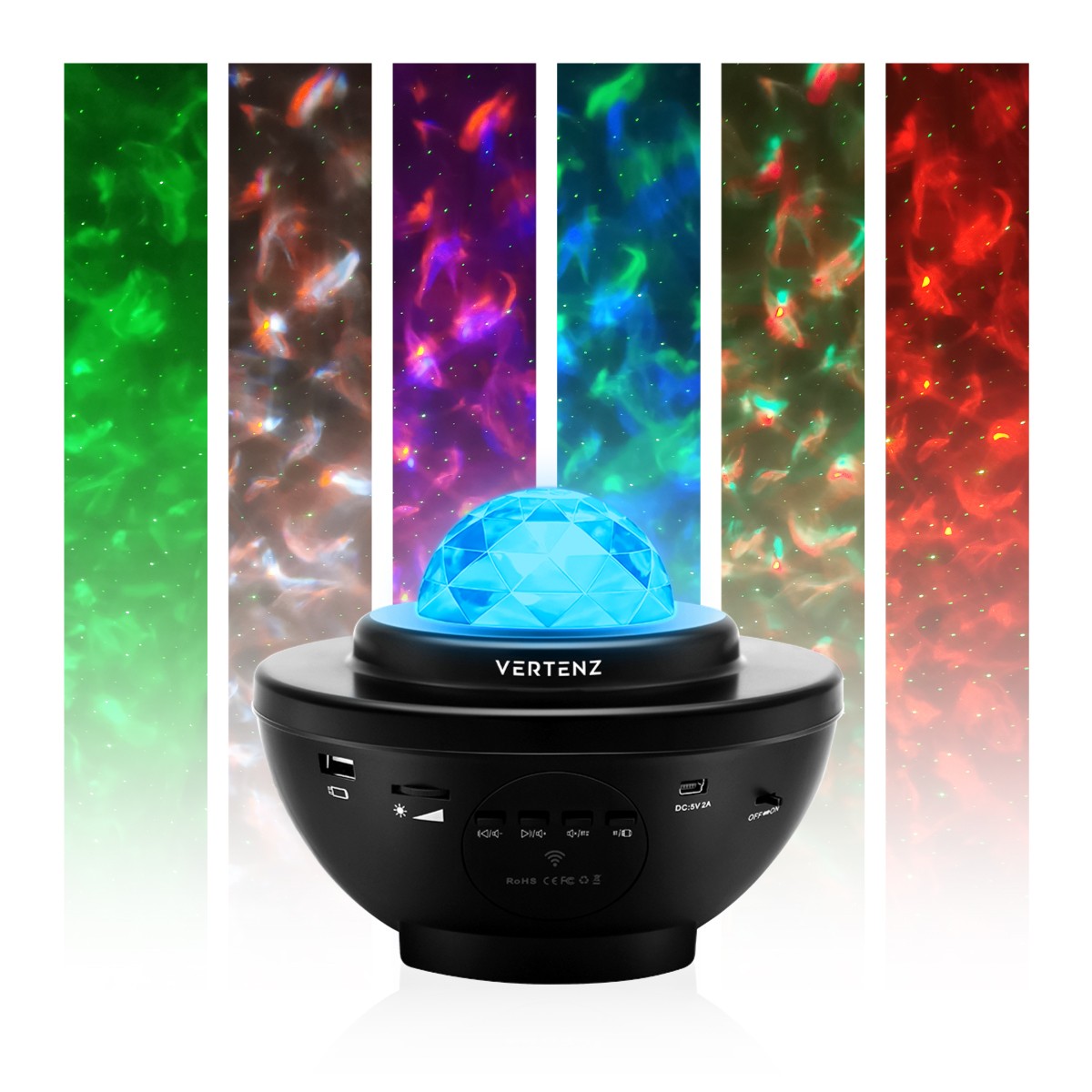 Proyector de estrellas VERTENZ Magic 10 Black