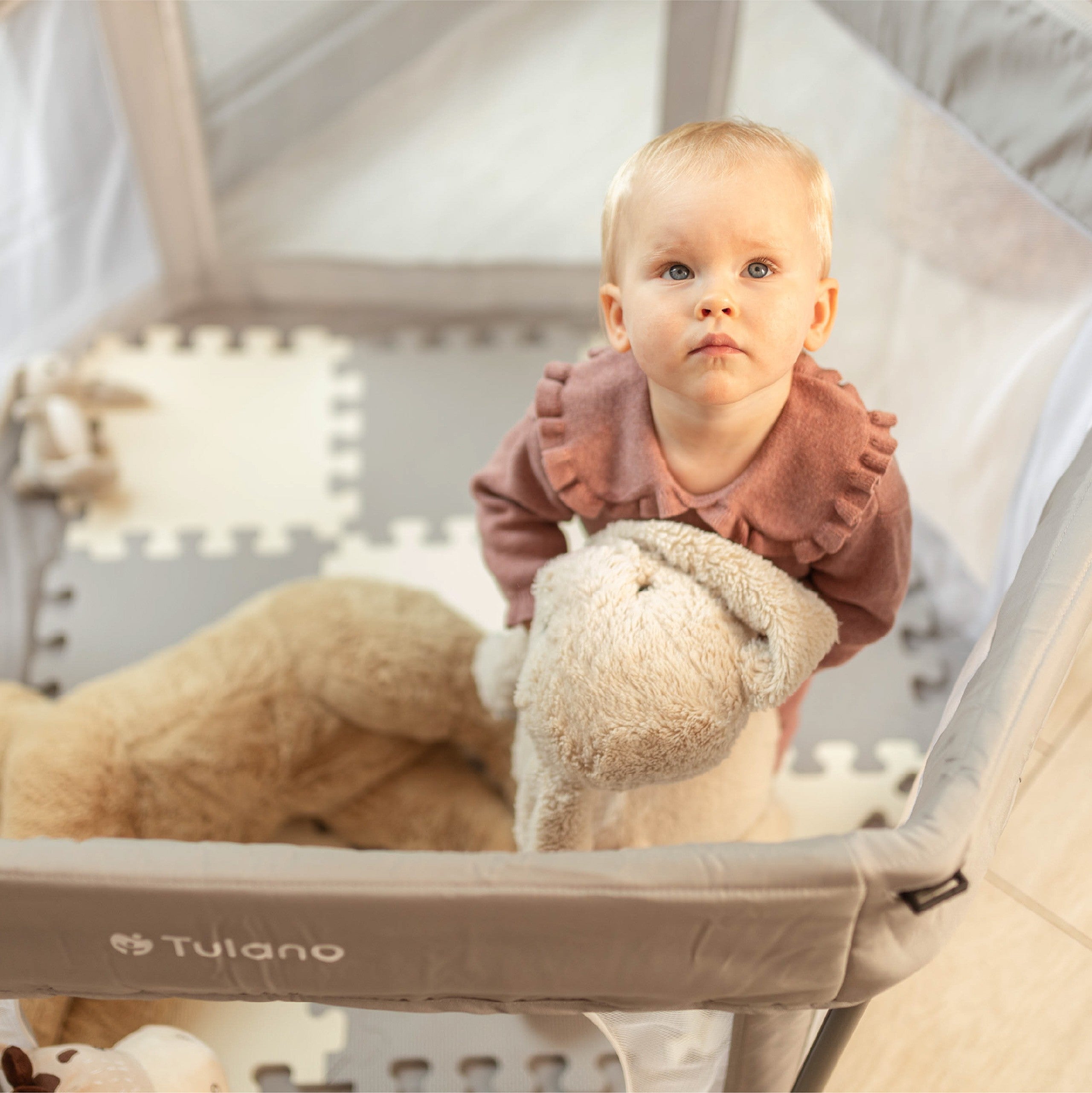 Parque plegable para bebés Tulano Cozy 30