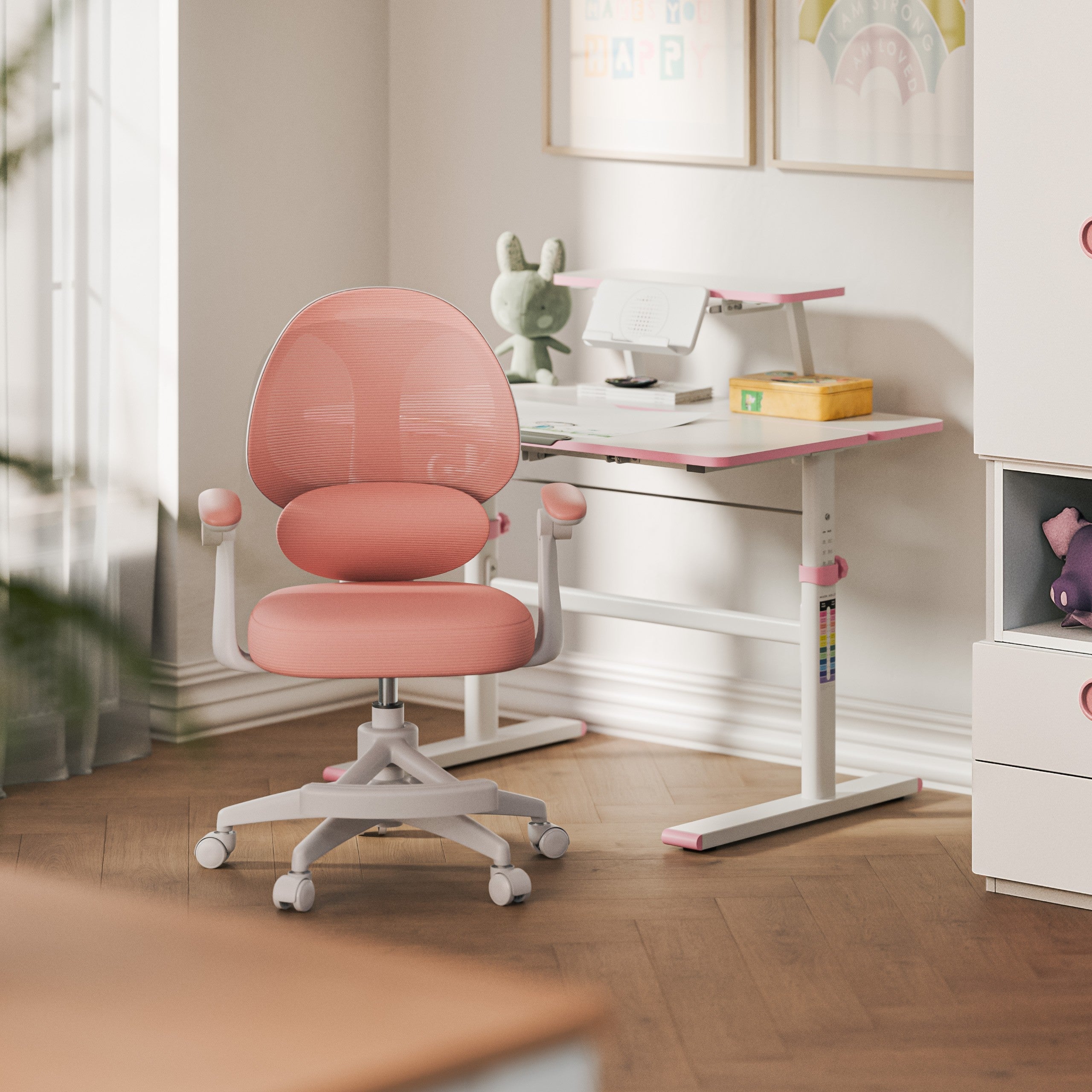 OUTLET Sillón ajustable para niños Mark Adler Junior 4.5 Rosa