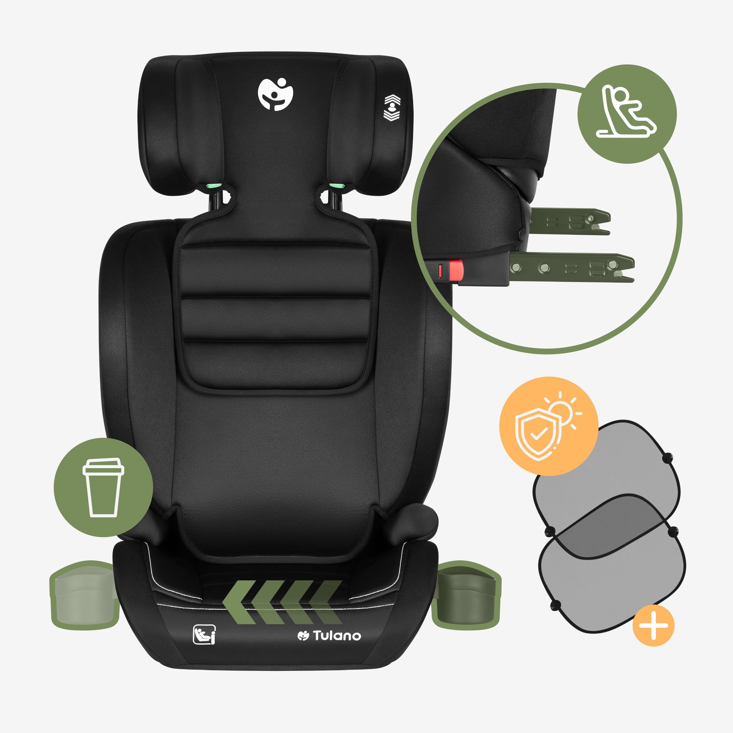 OUTLET Silla de coche Tulano Joy 25 Black 100-150 cm I-size