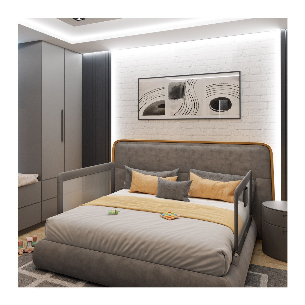Barandilla de seguridad para cama de 150 cm Tulano Cover 15