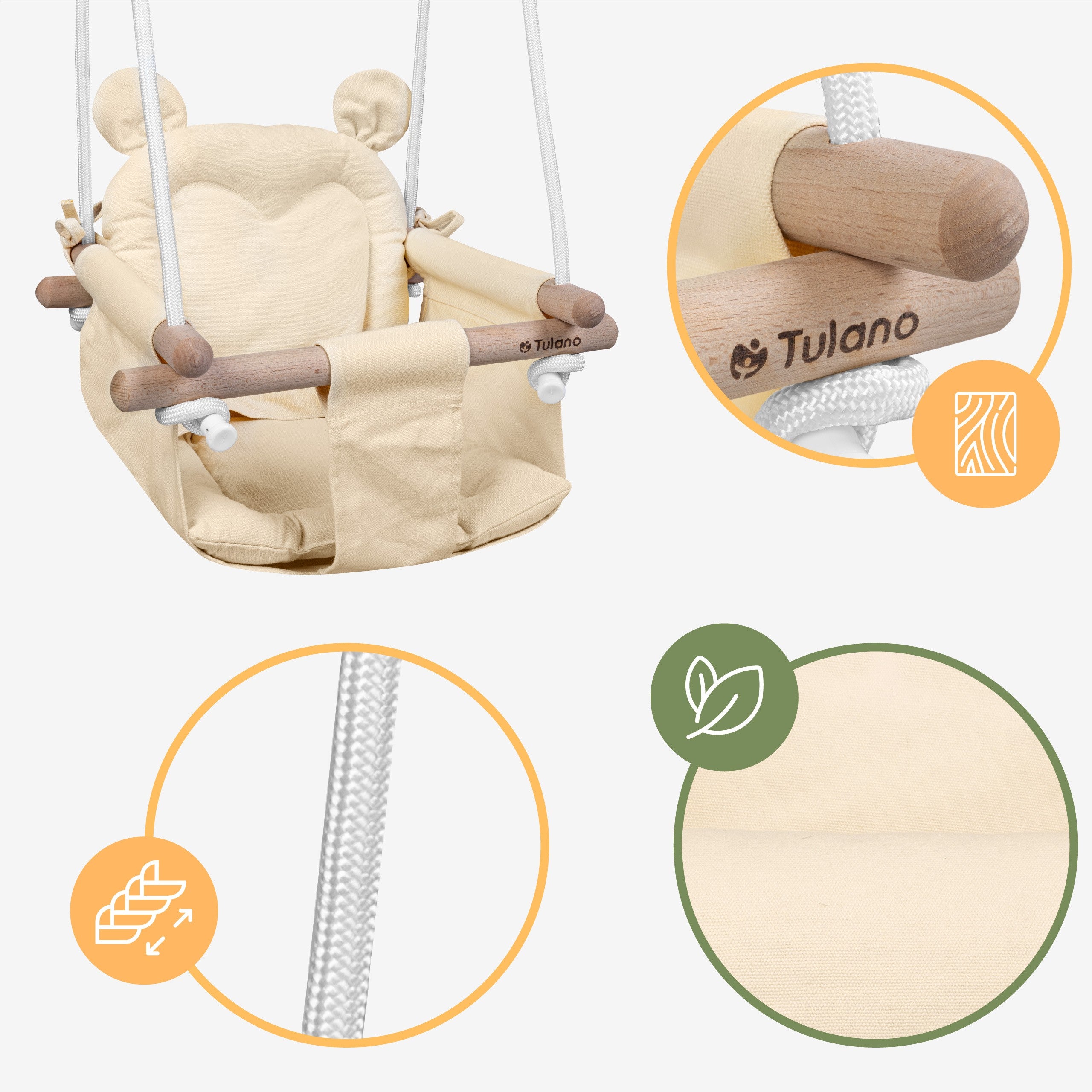 Columpio infantil TULANO Hop 30 Beige