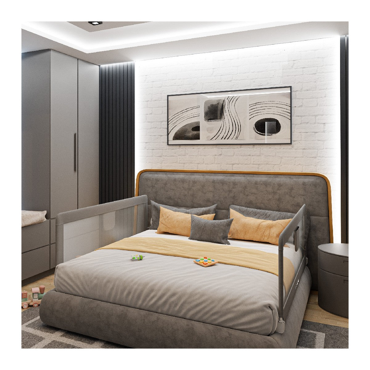 Barandilla de seguridad para cama de 200 cm Tulano Cover 20