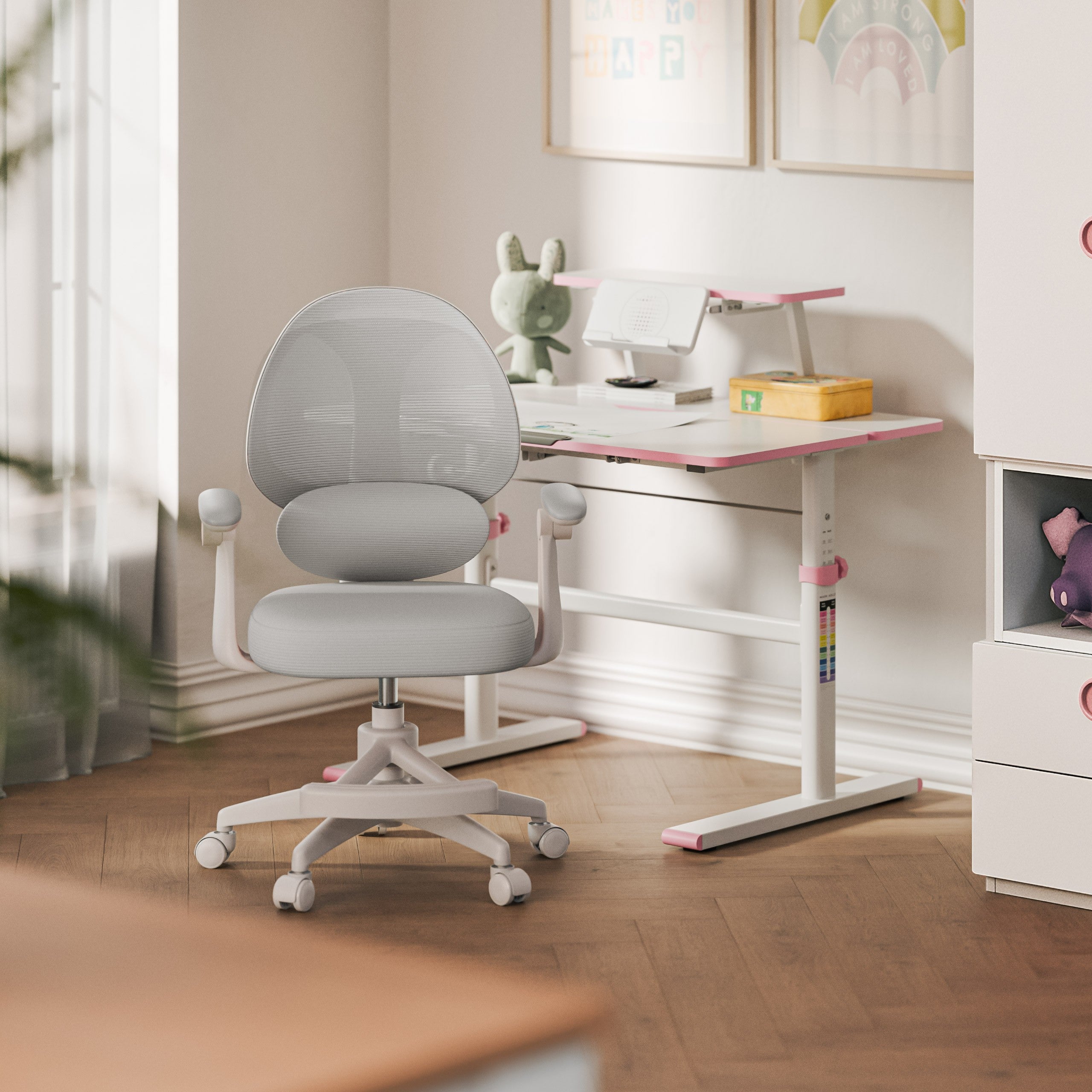 Sillón ajustable para niños Mark Adler Junior 4.5 Grey