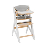 Trona de madera Tulano Morsel 40 Blanco-Natural