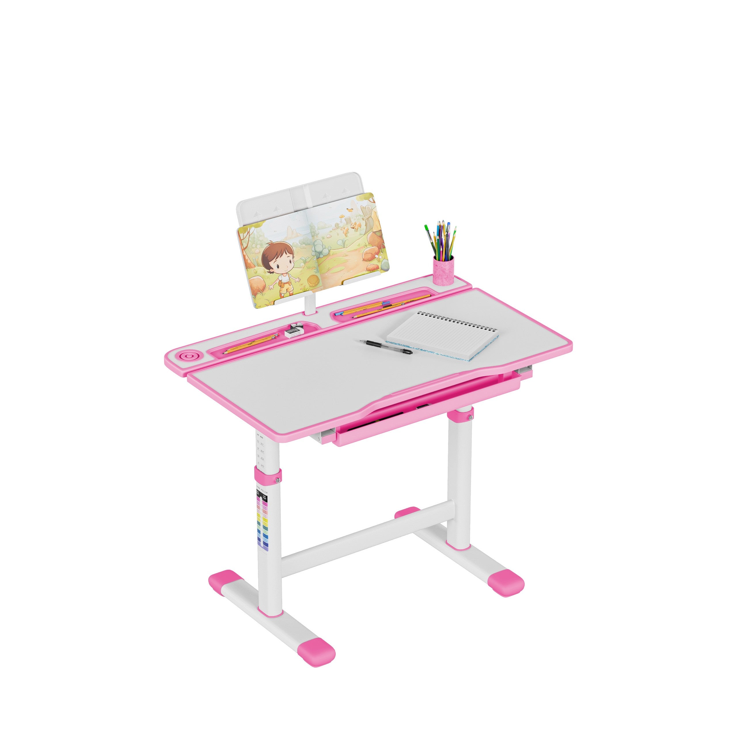 Escritorio ergonómico para niños Mark Adler Study 3.0 Pink, 66 cm