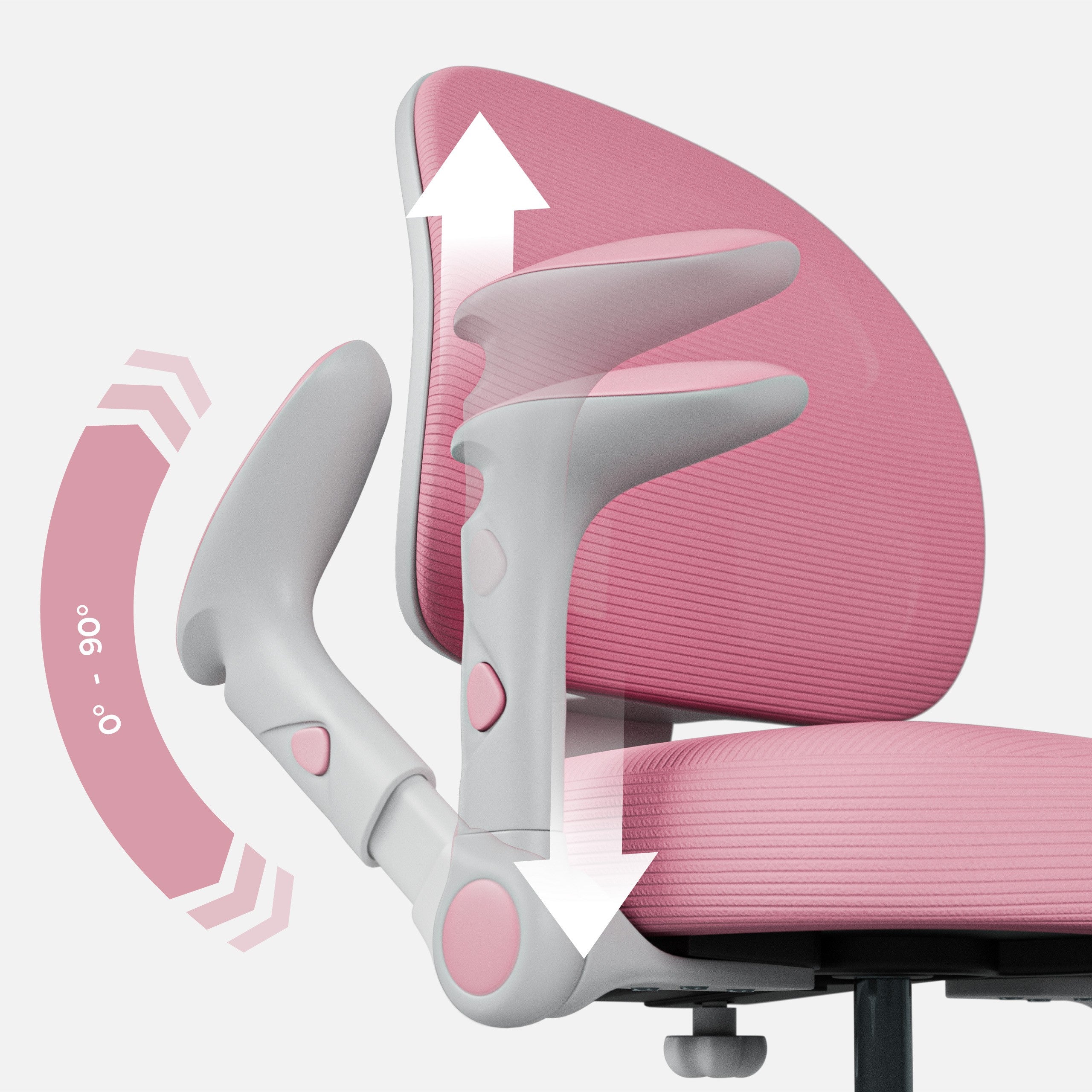 Sillón ajustable para niños Mark Adler Junior 5.0 Rosa
