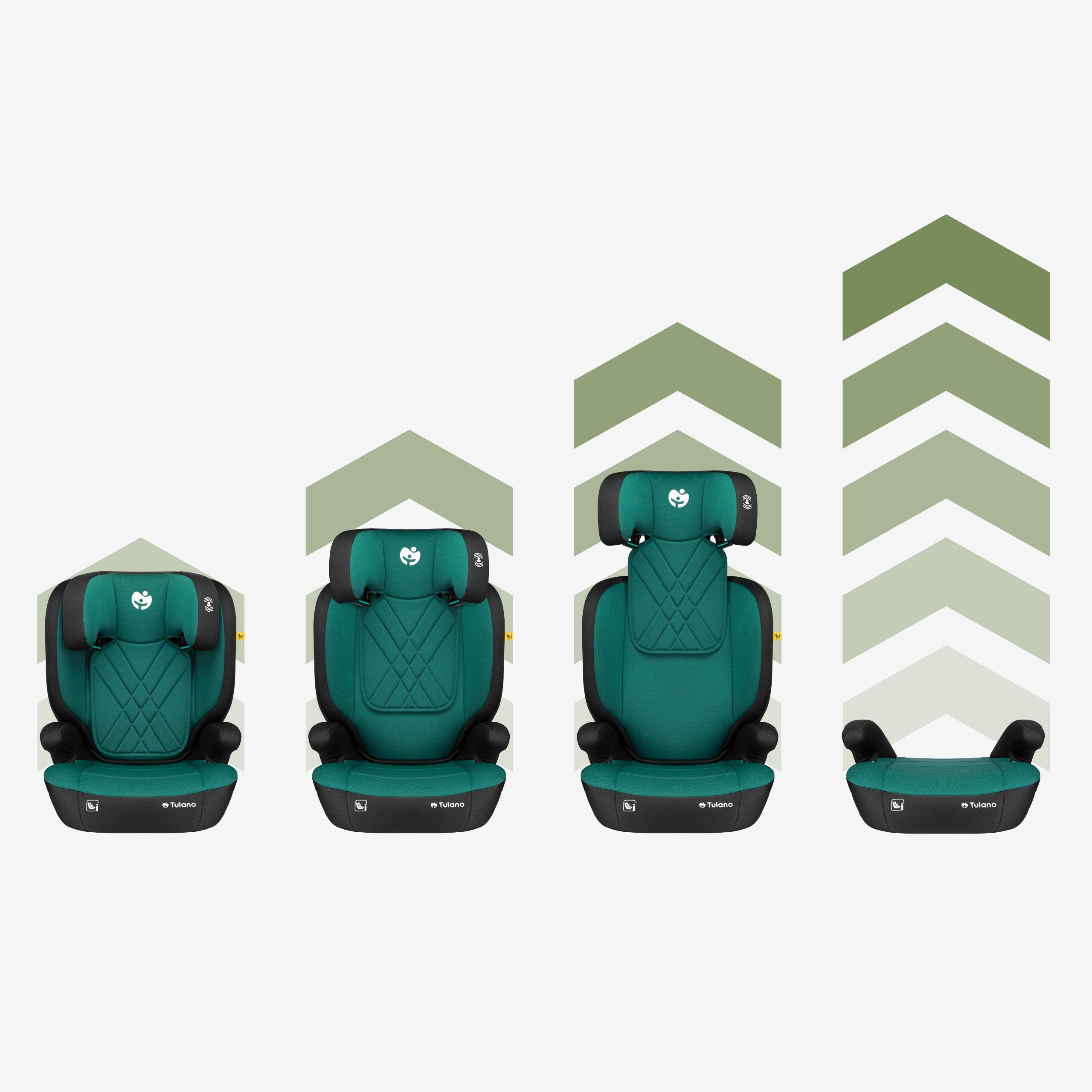 Silla de coche para niños 2 en 1, de 100 a 150 cm, Joy 45 Green I-Size