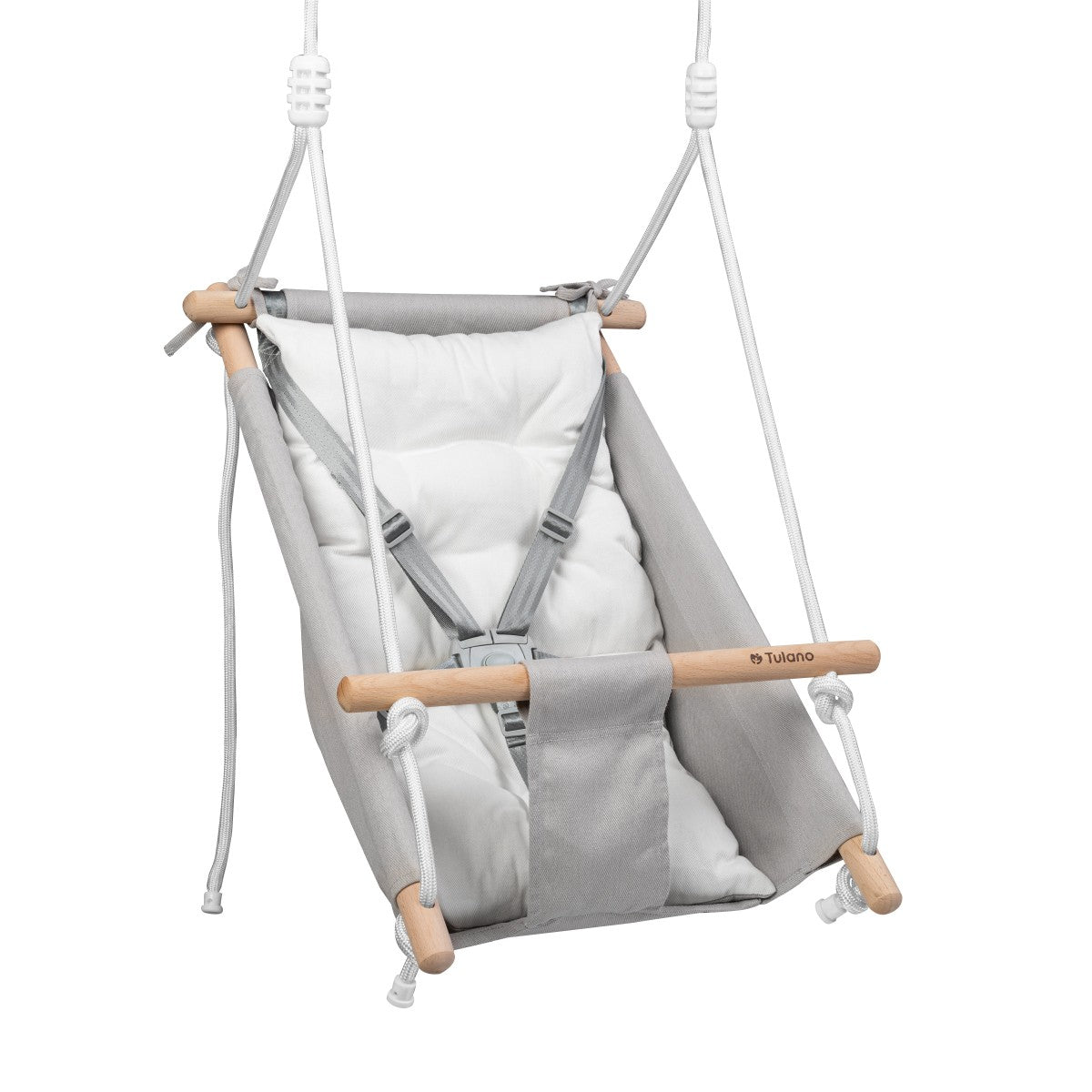 Columpio-mecedora para niños TULANO Hop 40 Gris-Blanco