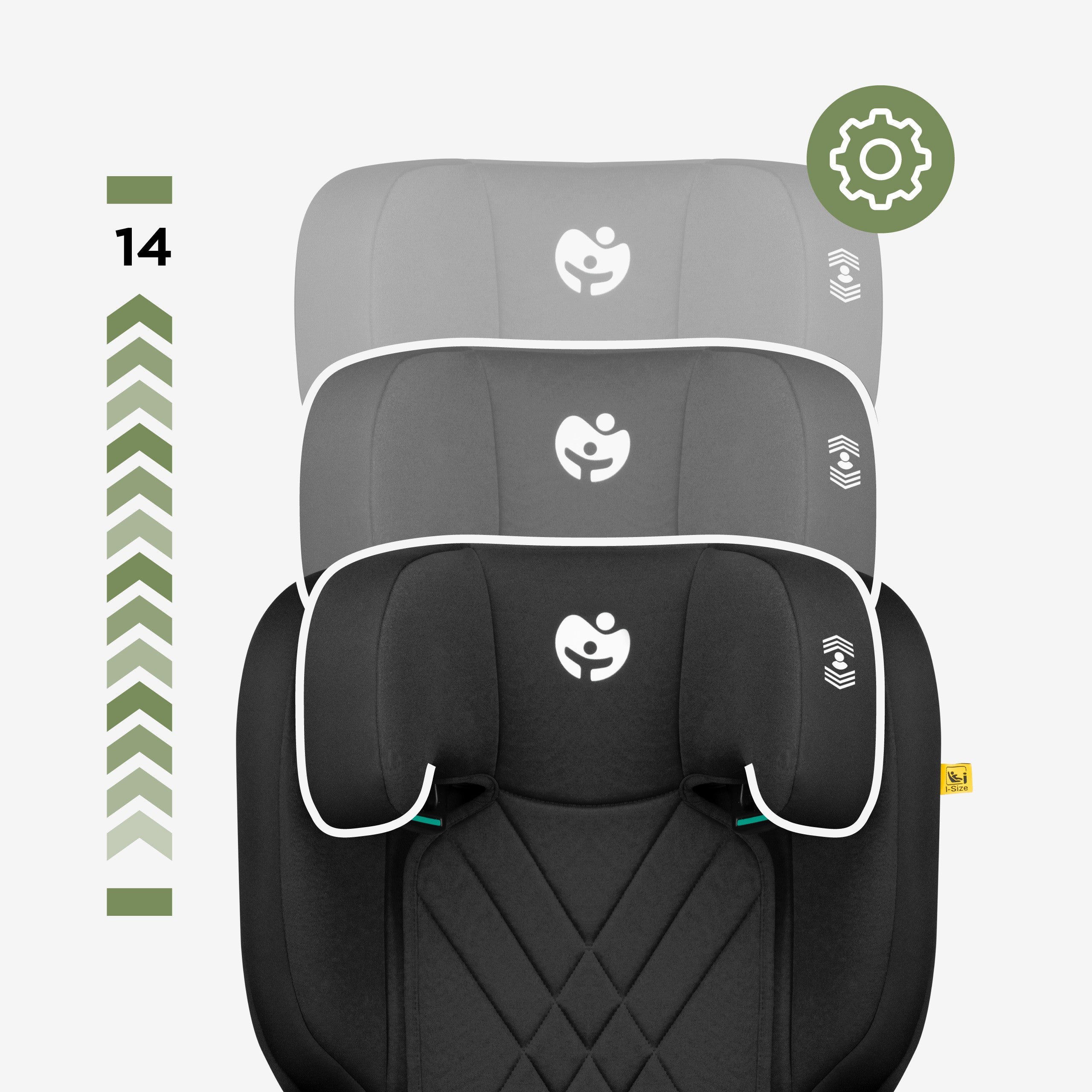 Silla de coche para niños 2 en 1, de 100 a 150 cm, Joy 45 Black I-Size