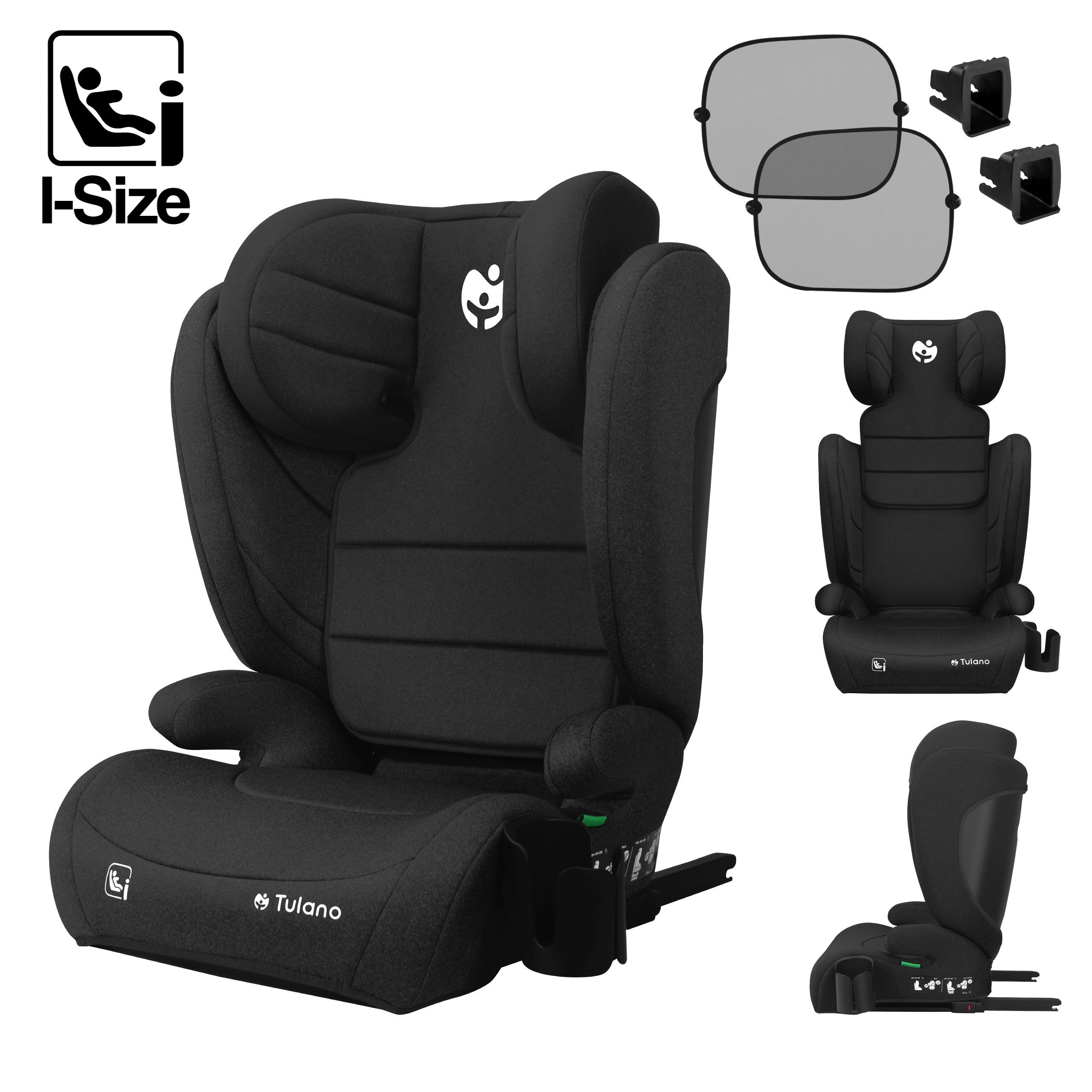 Silla de coche Tulano Joy 35 Black ISOFIX 100-150 cm I-Size