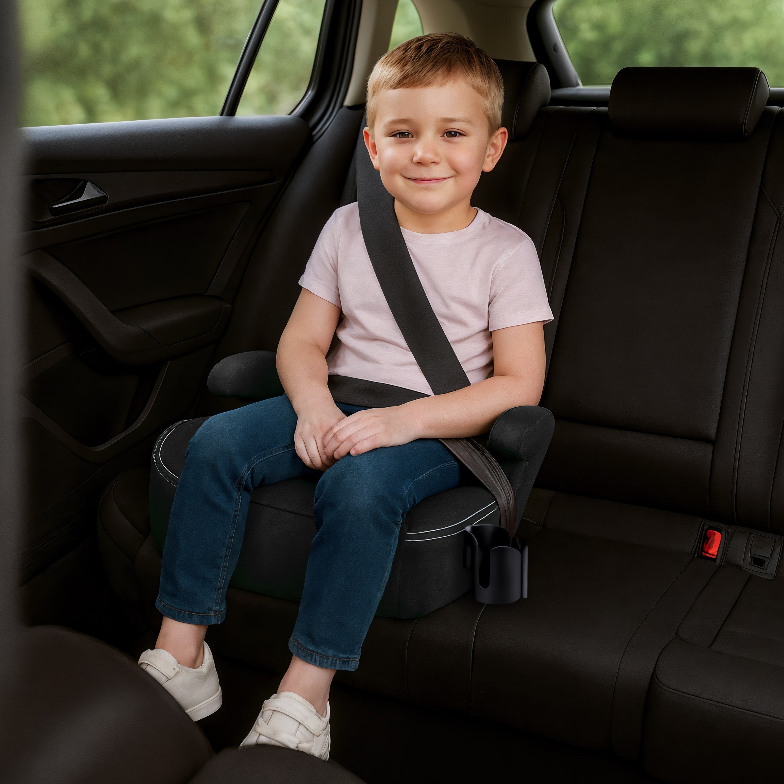 Silla de coche con base Tulano Cabby 25 Black, 125-150 cm, I-Size