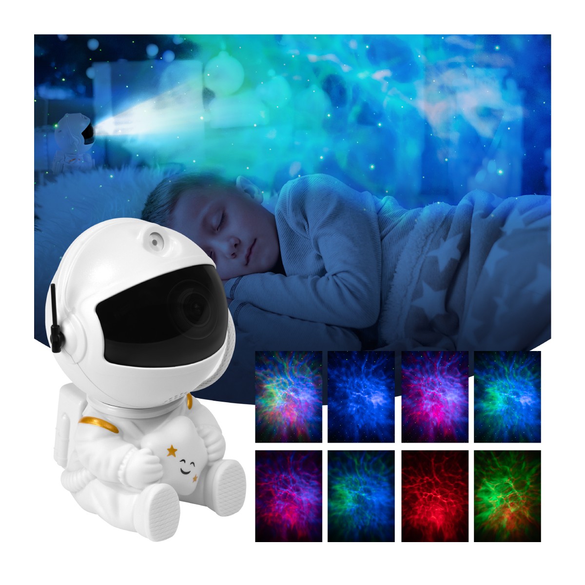 Proyector de estrellas «Astronauta Magic 20»