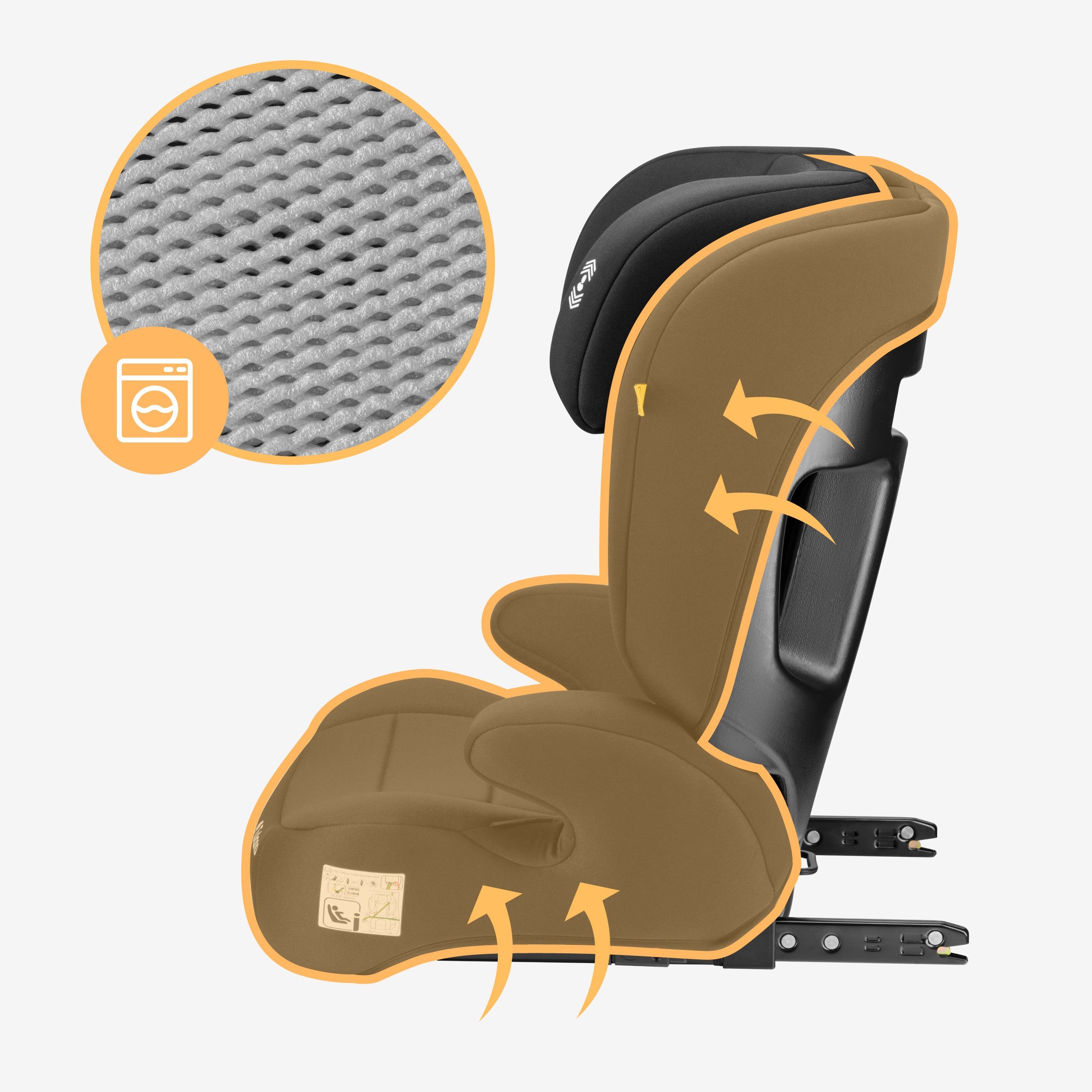 Silla de coche para niños 2 en 1, de 100 a 150 cm, Joy 45 Black I-Size