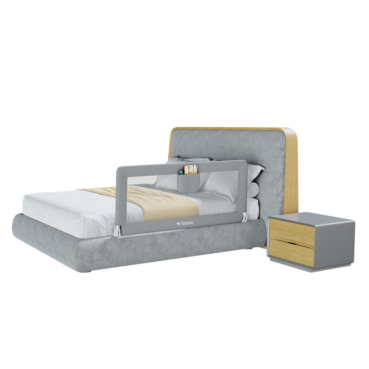Barandilla de seguridad para cama de 150 cm Tulano Cover 15