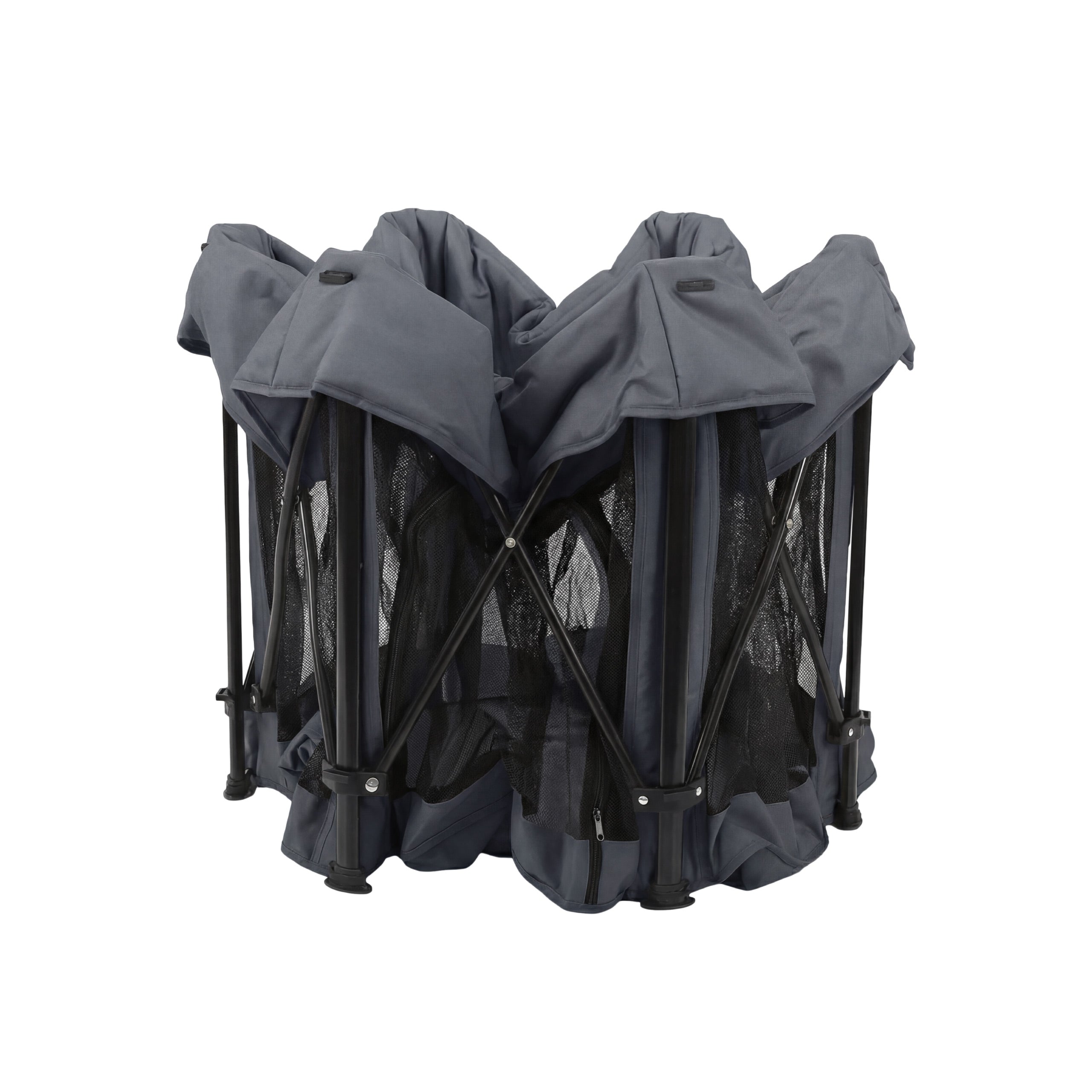 Parque plegable para bebés Tulano Cozy 30 Graphite