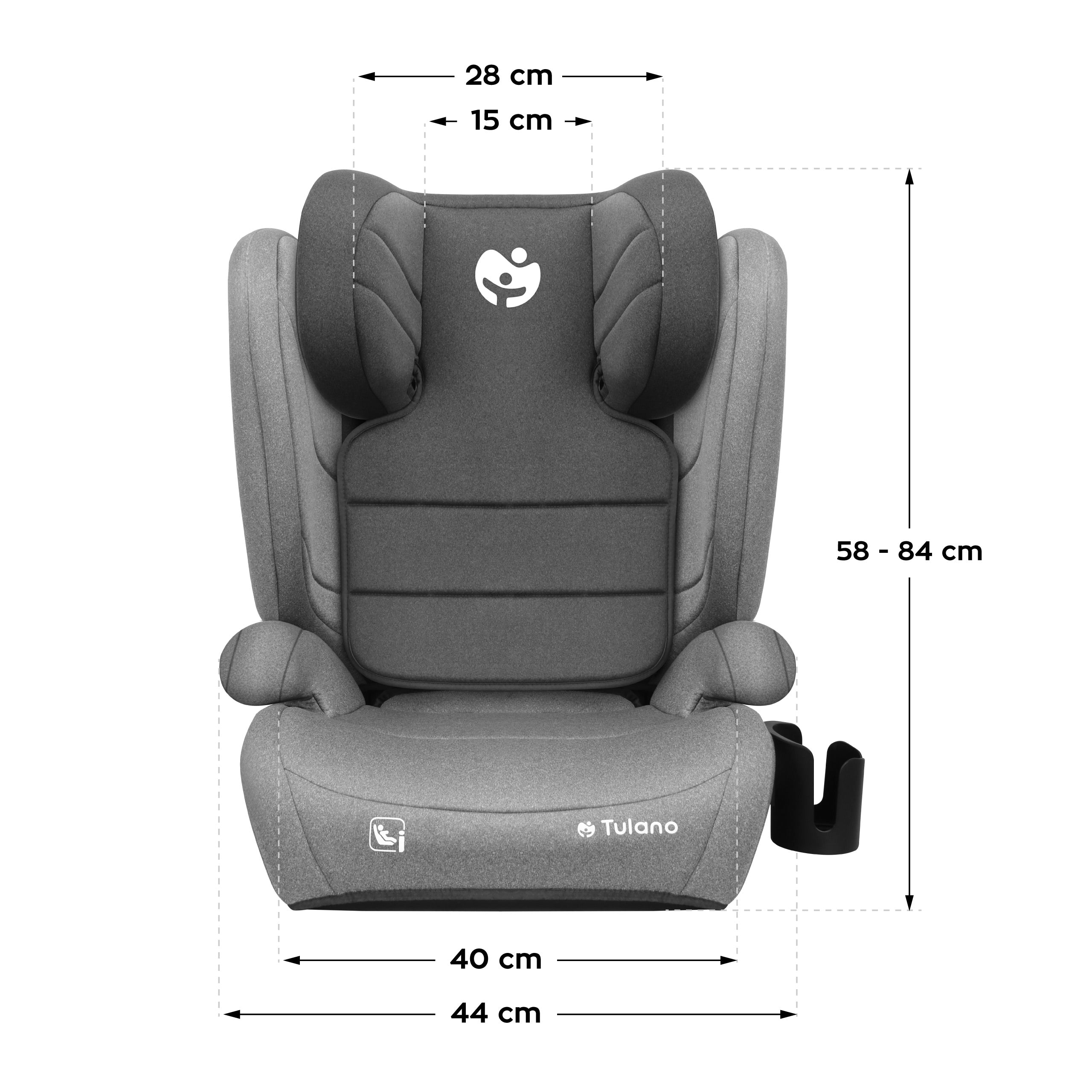 Silla de coche Tulano Joy 35 Grey ISOFIX 100-150 cm I-Size