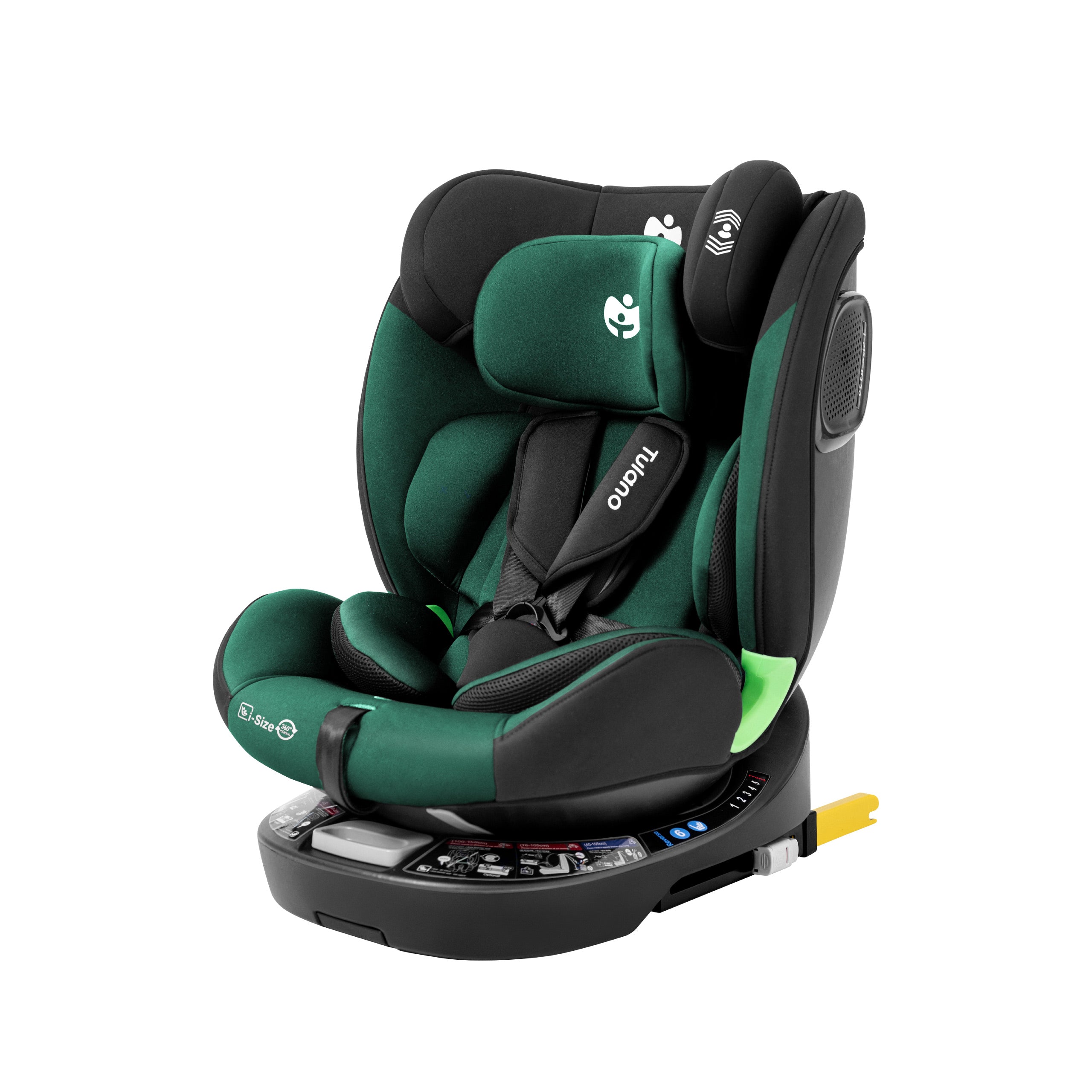 Silla de coche giratoria Tulano Loom 35 Negro Verde