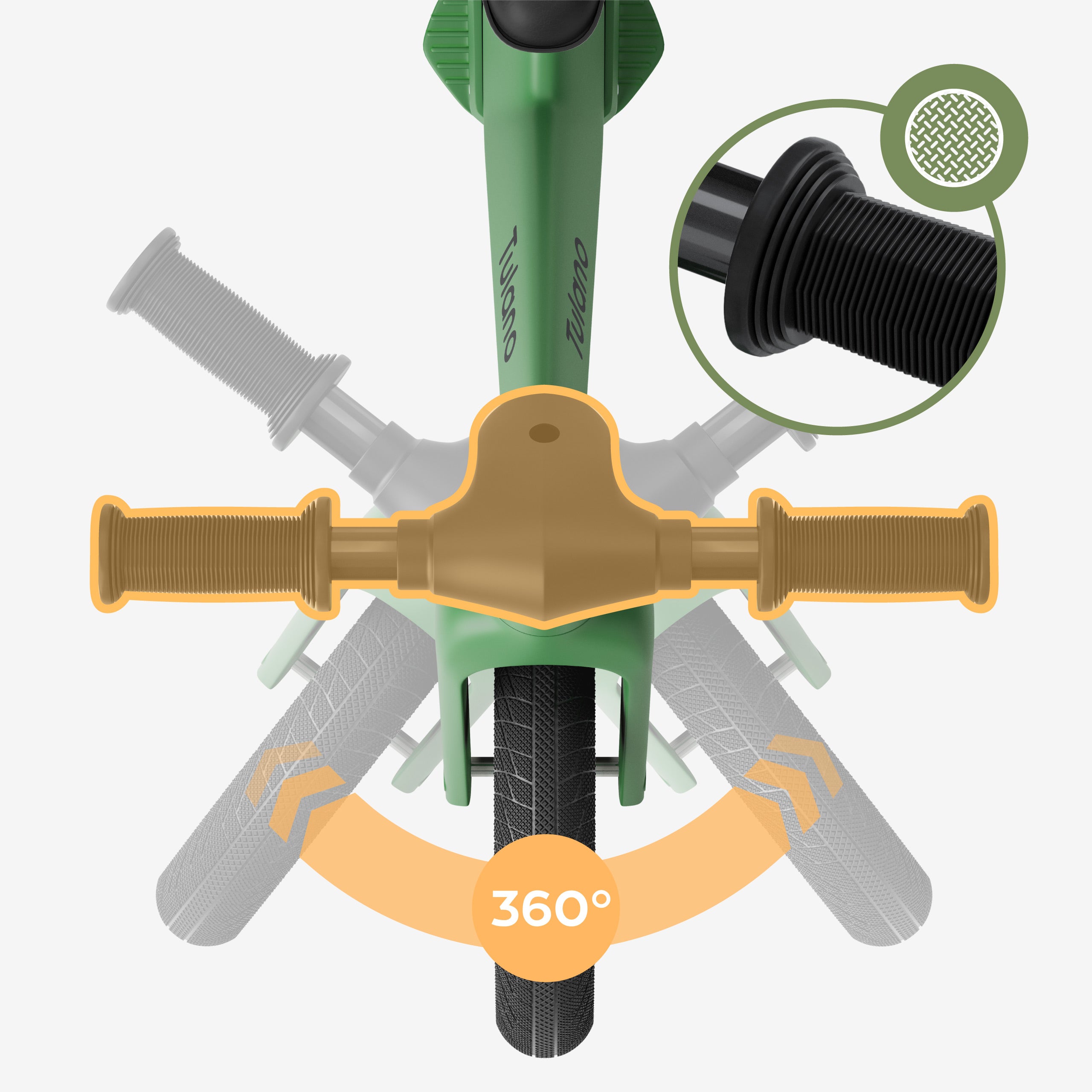 Bicicleta sin pedales Tulano Route 45 Green