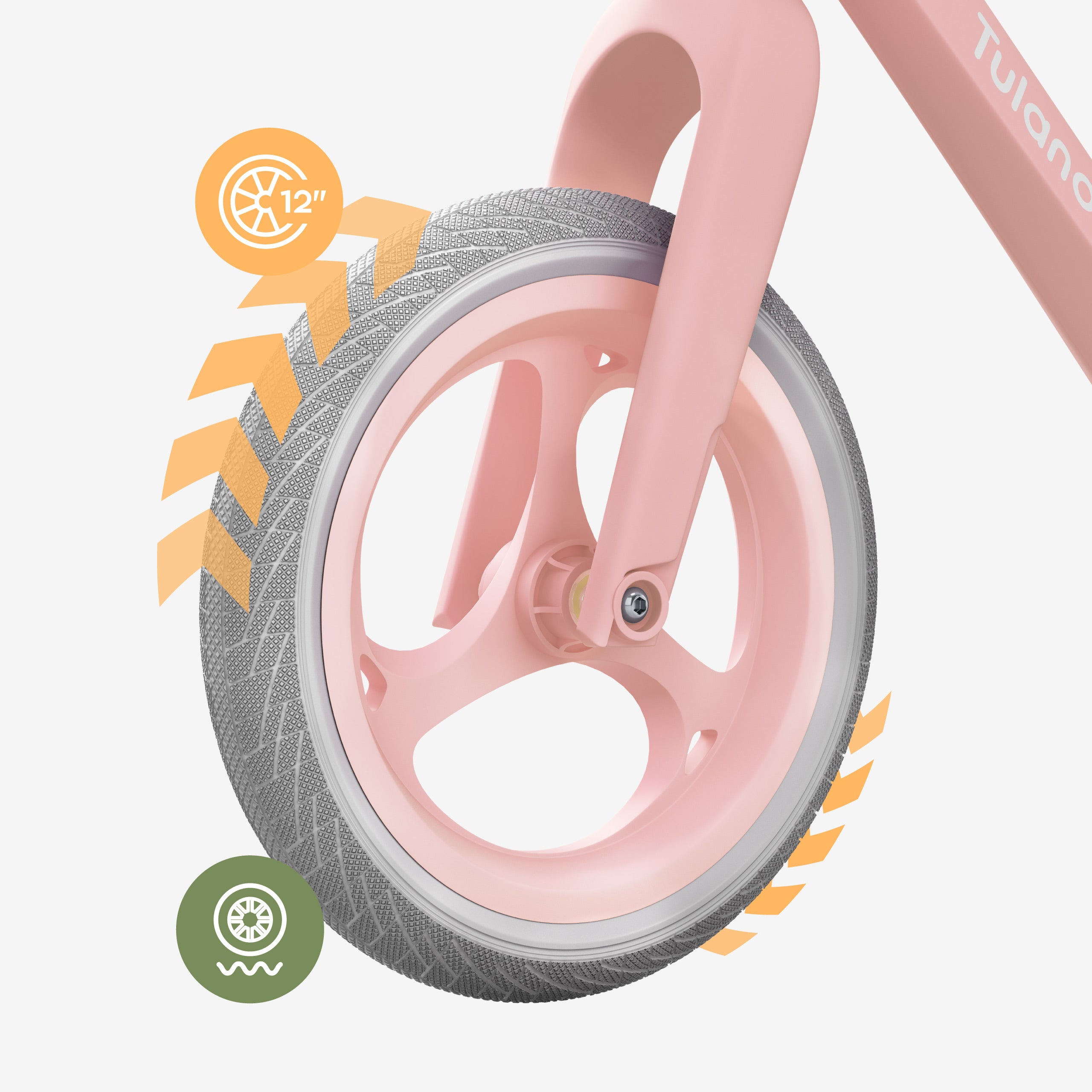 Bicicleta sin pedales Tulano Route 45 Pink