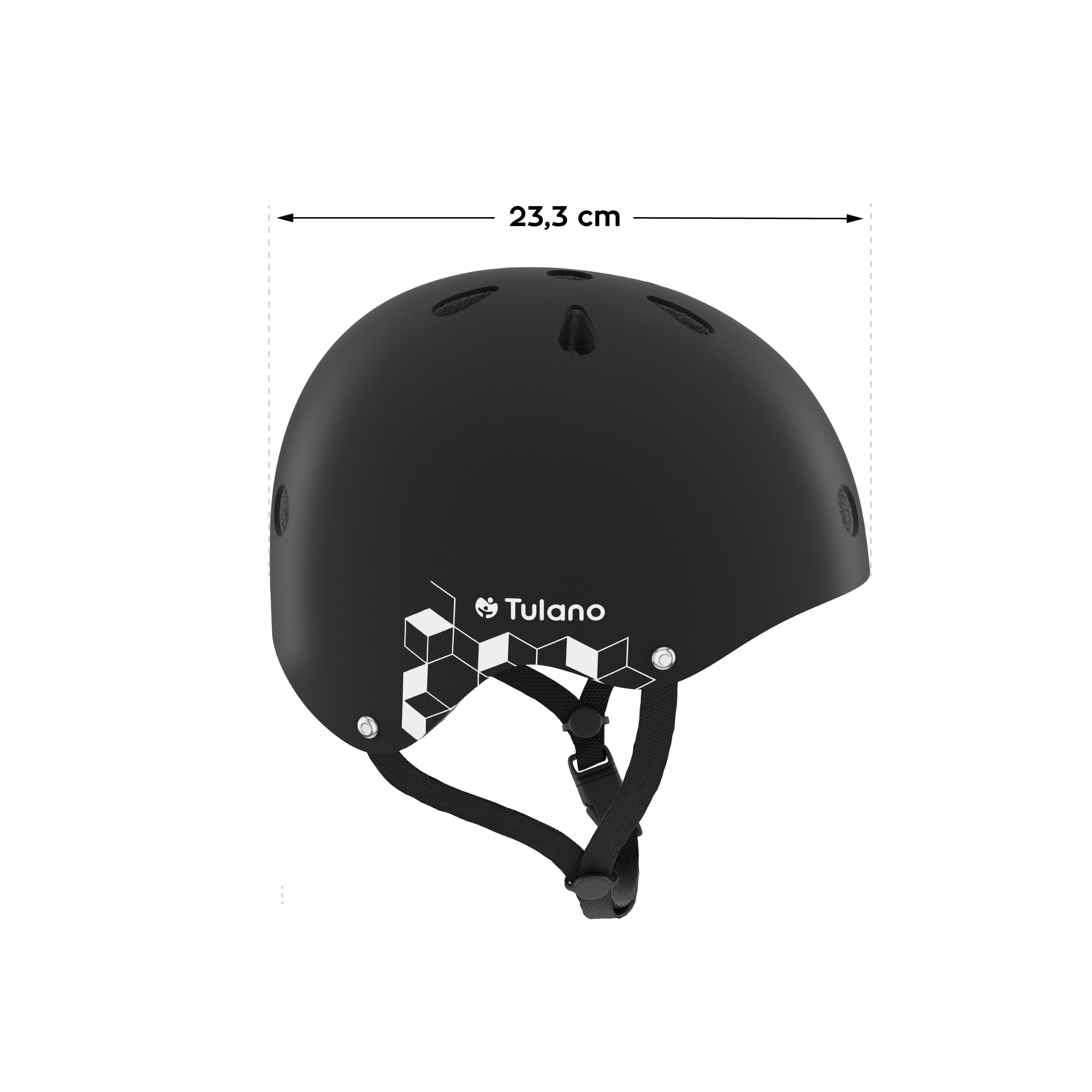 Casco infantil Tulano Turtle 35 Black