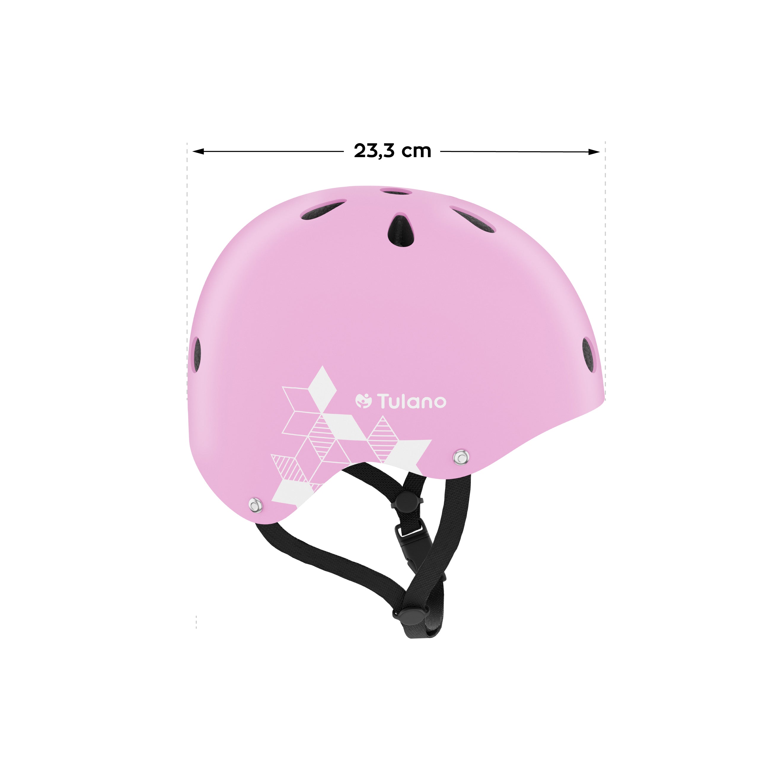 Casco infantil Tulano Turtle 35 rosa