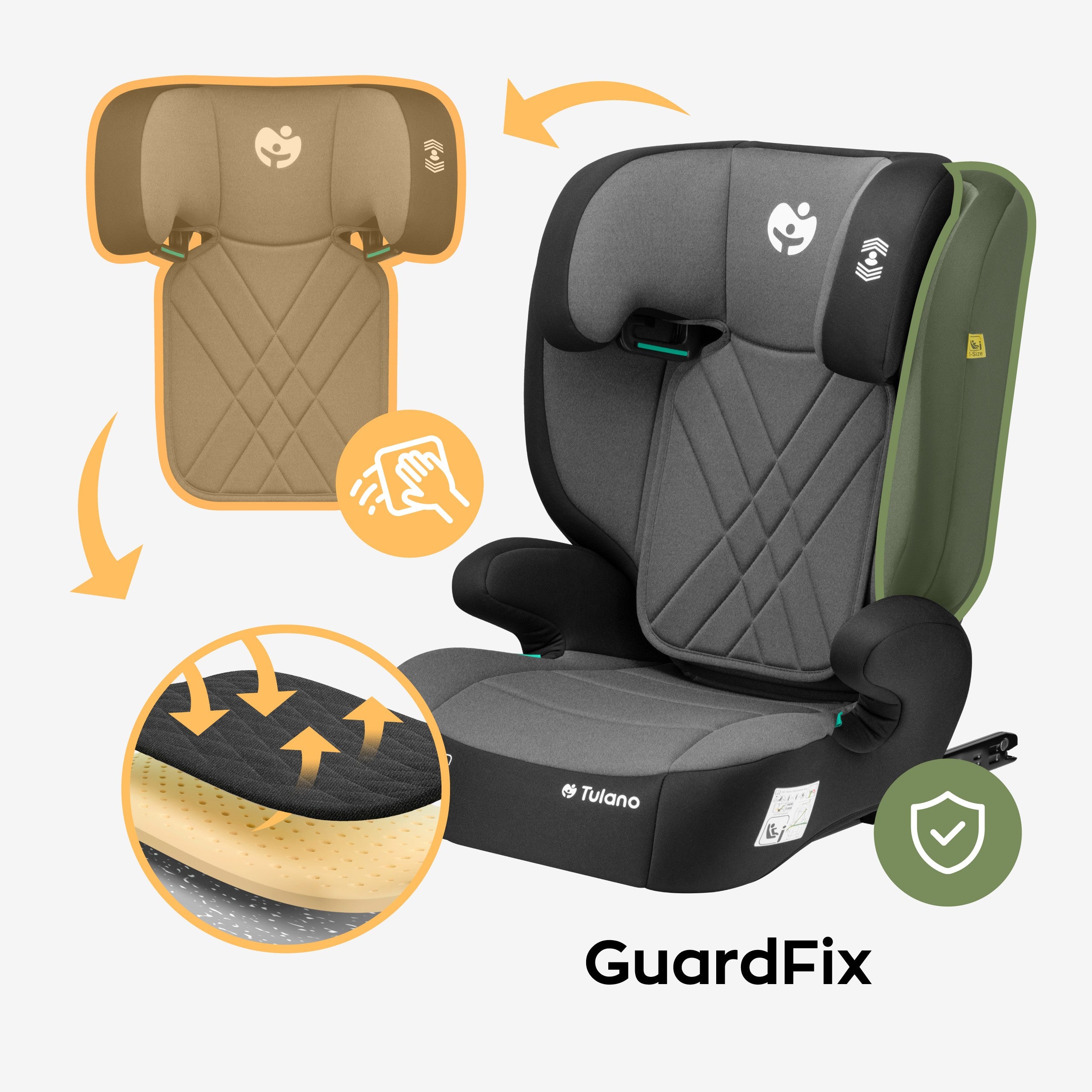 Silla de coche para niños 2 en 1, de 100 a 150 cm, Joy 45 Grey I-Size