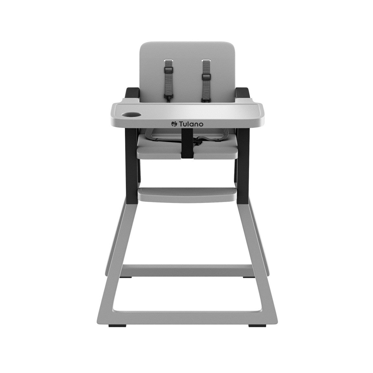 Trona de plástico Tulano Morsel 25 Gris Negro