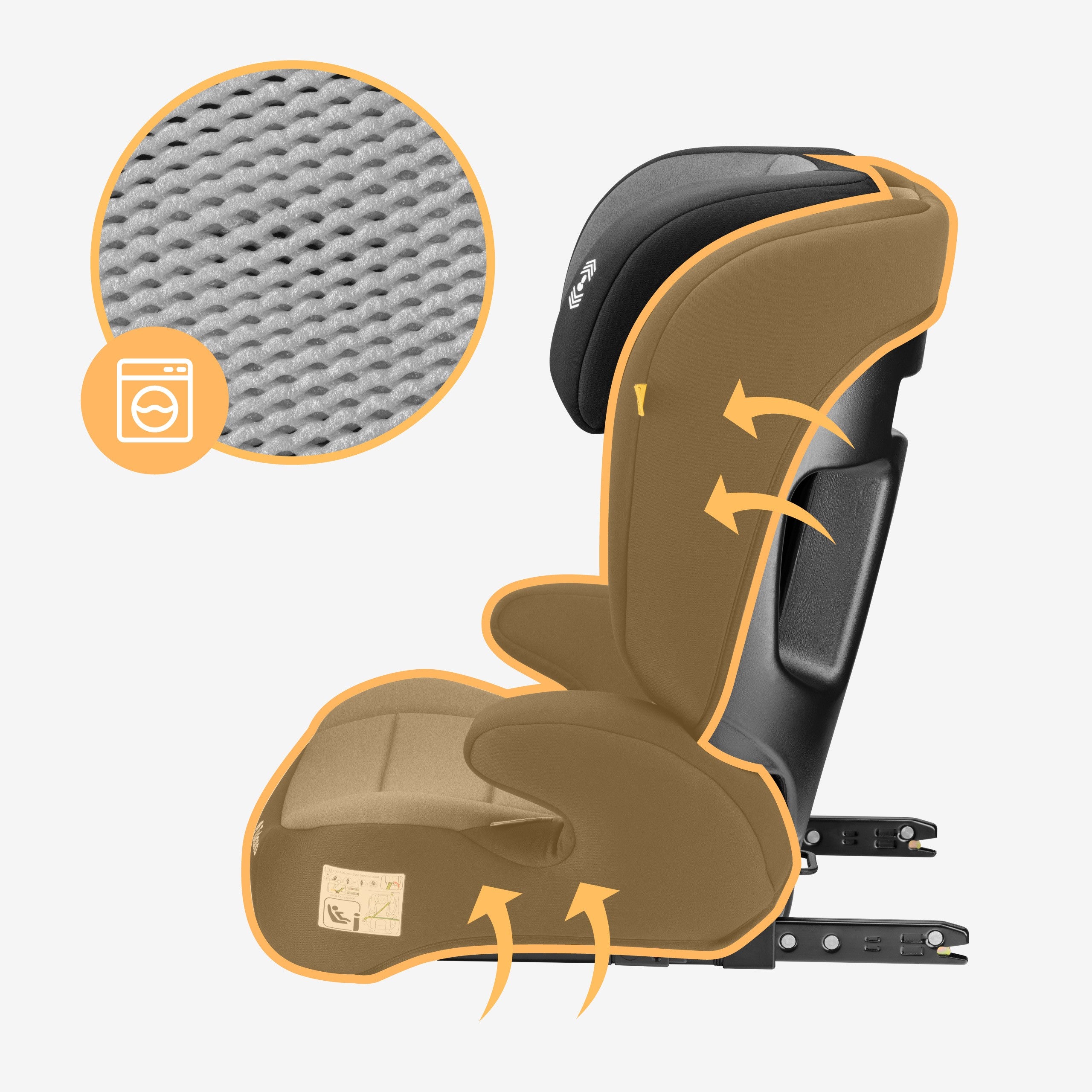 Silla de coche para niños 2 en 1, de 100 a 150 cm, Joy 45 Grey I-Size