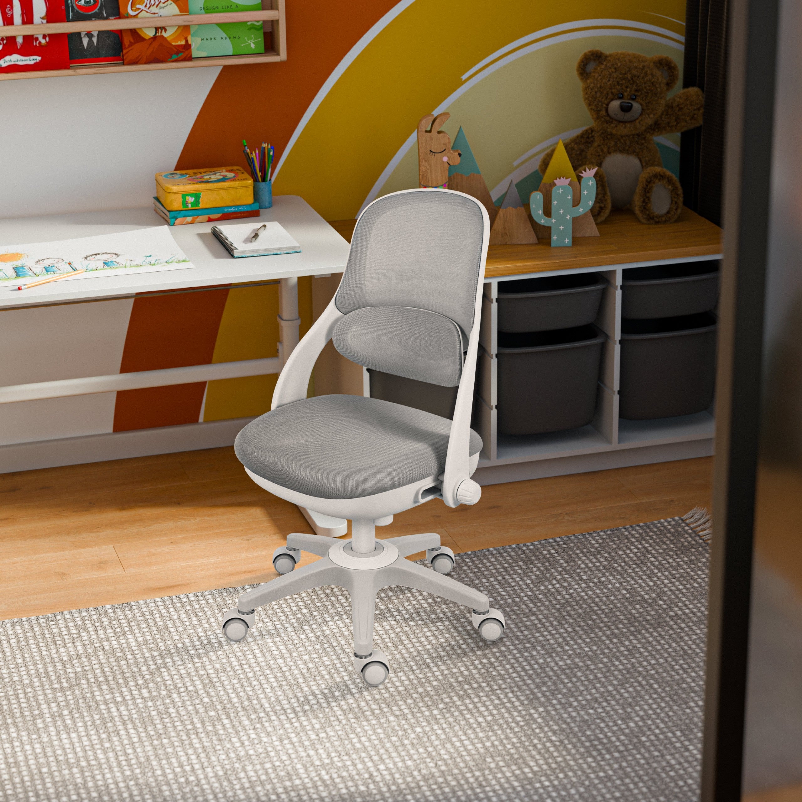 Silla giratoria para niños Mark Adler Junior 4.7 Grey