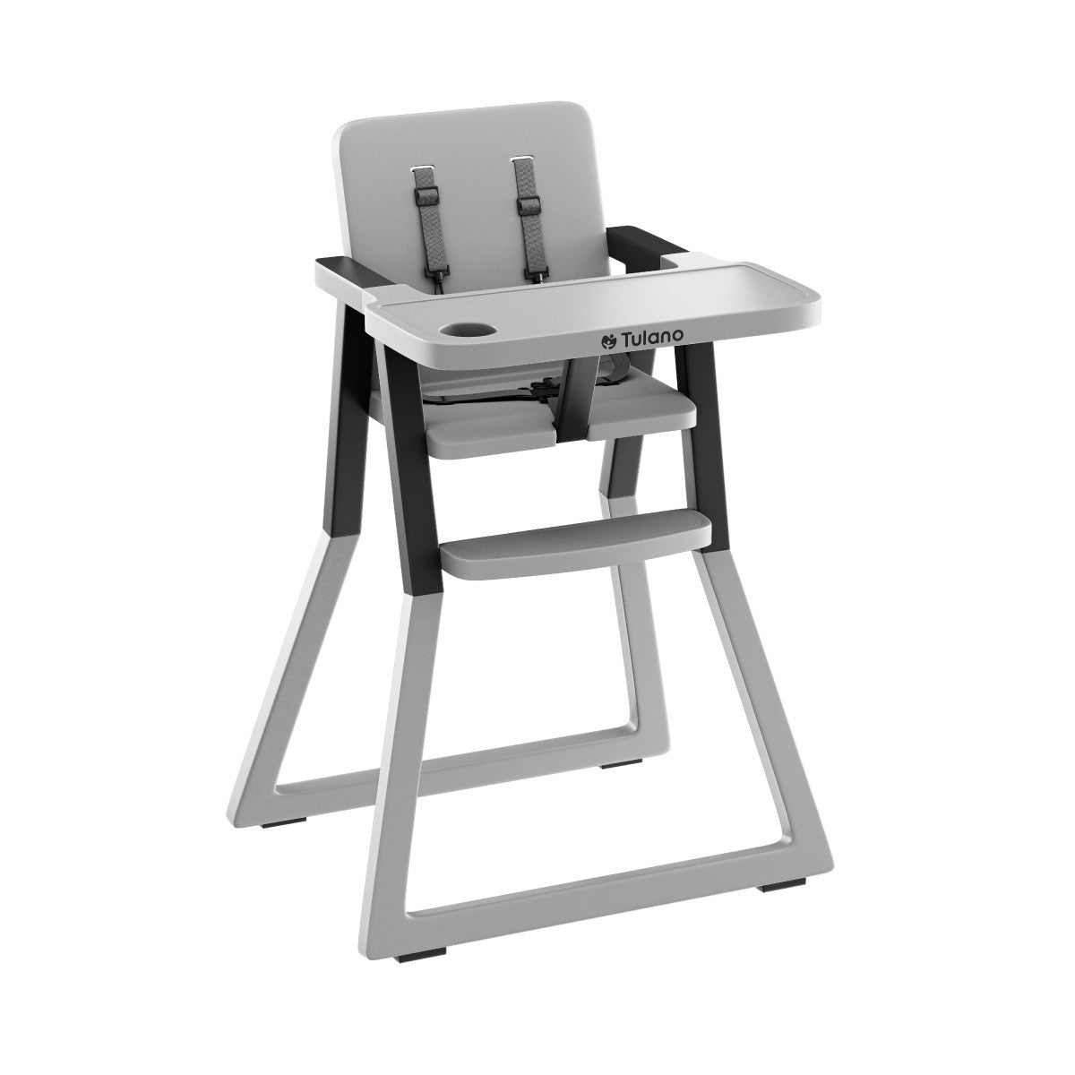 Trona de plástico Tulano Morsel 25 Gris Negro