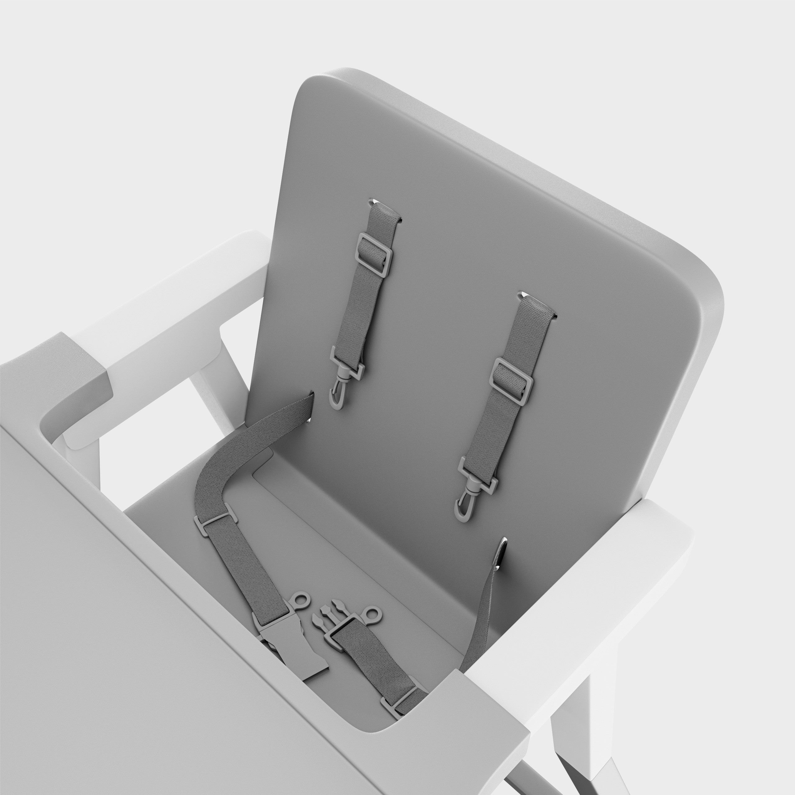 OUTLET Trona de plástico Tulano Morsel 25 Gris-Blanco