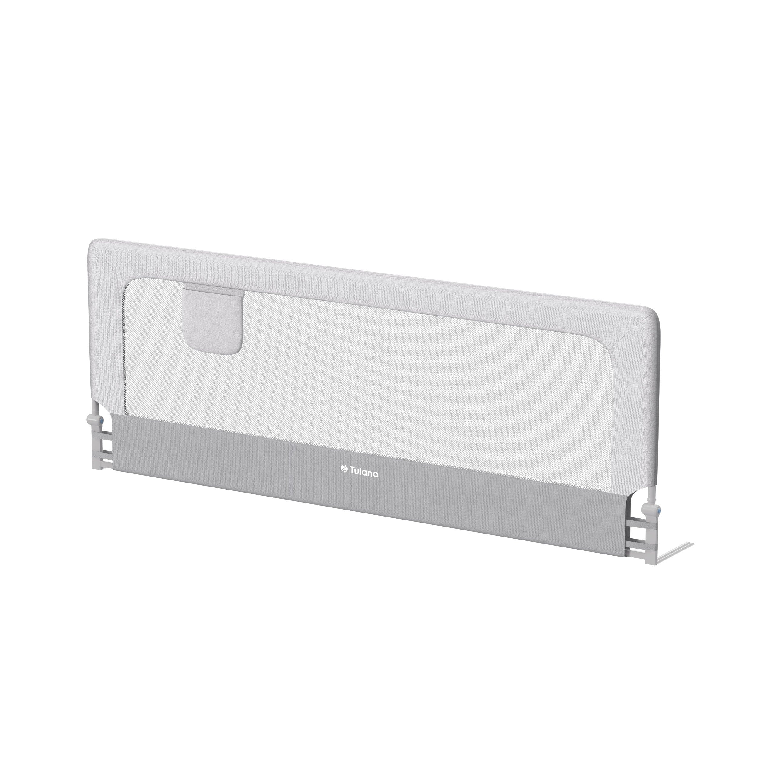 OUTLET Barandilla de seguridad para cama de 200 cm Tulano Cover 30 Blanco-Gris