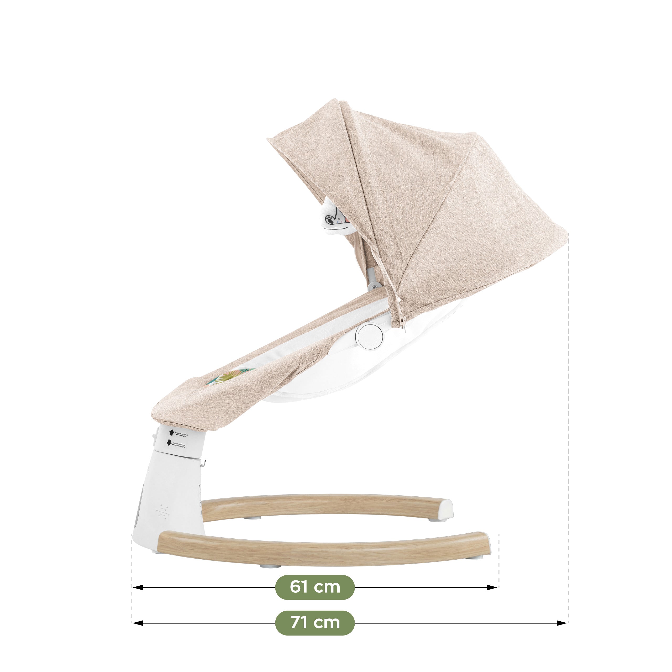 Mecedora-tumbona electrónica Tulano Astrid 35 Beige
