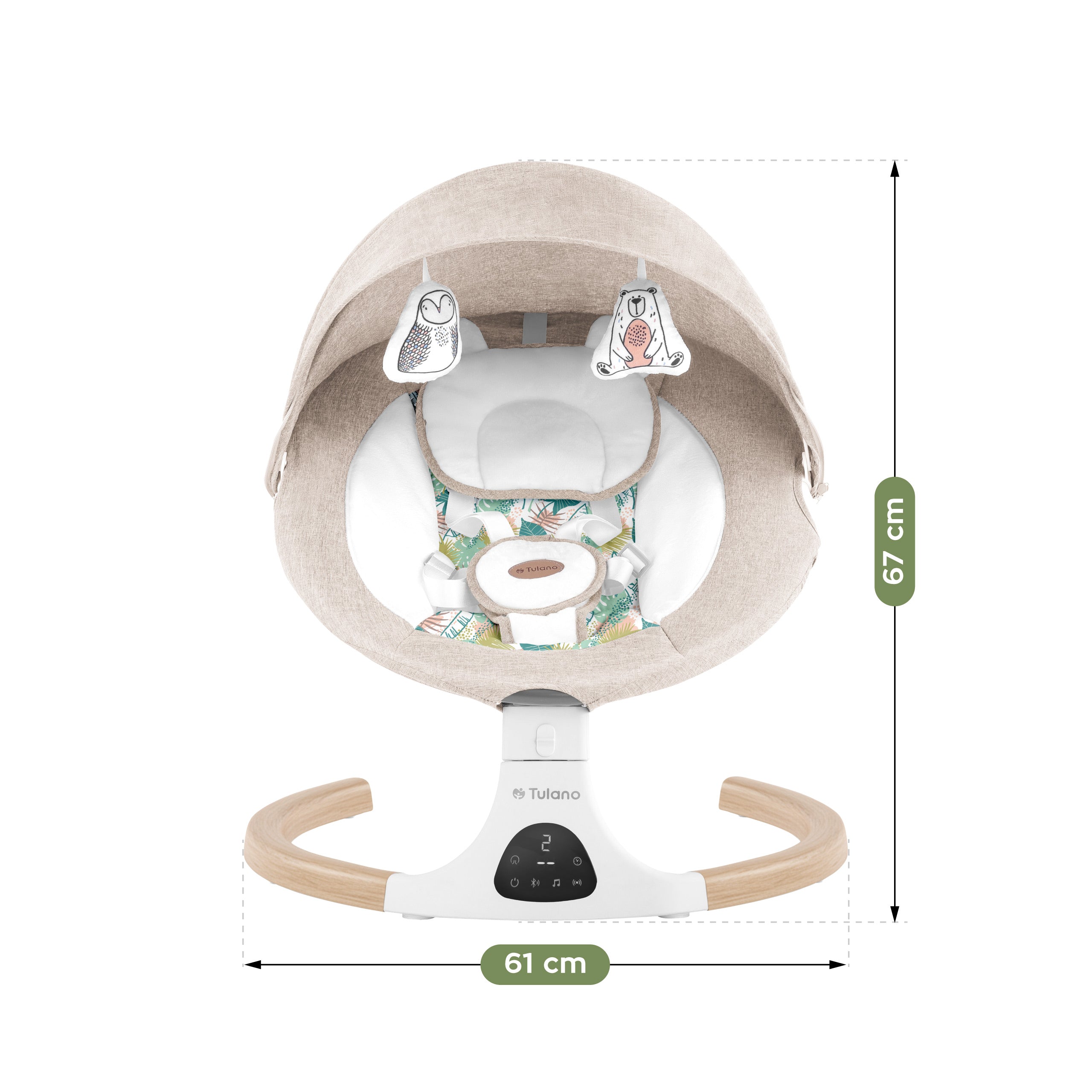 Mecedora-tumbona electrónica Tulano Astrid 35 Beige