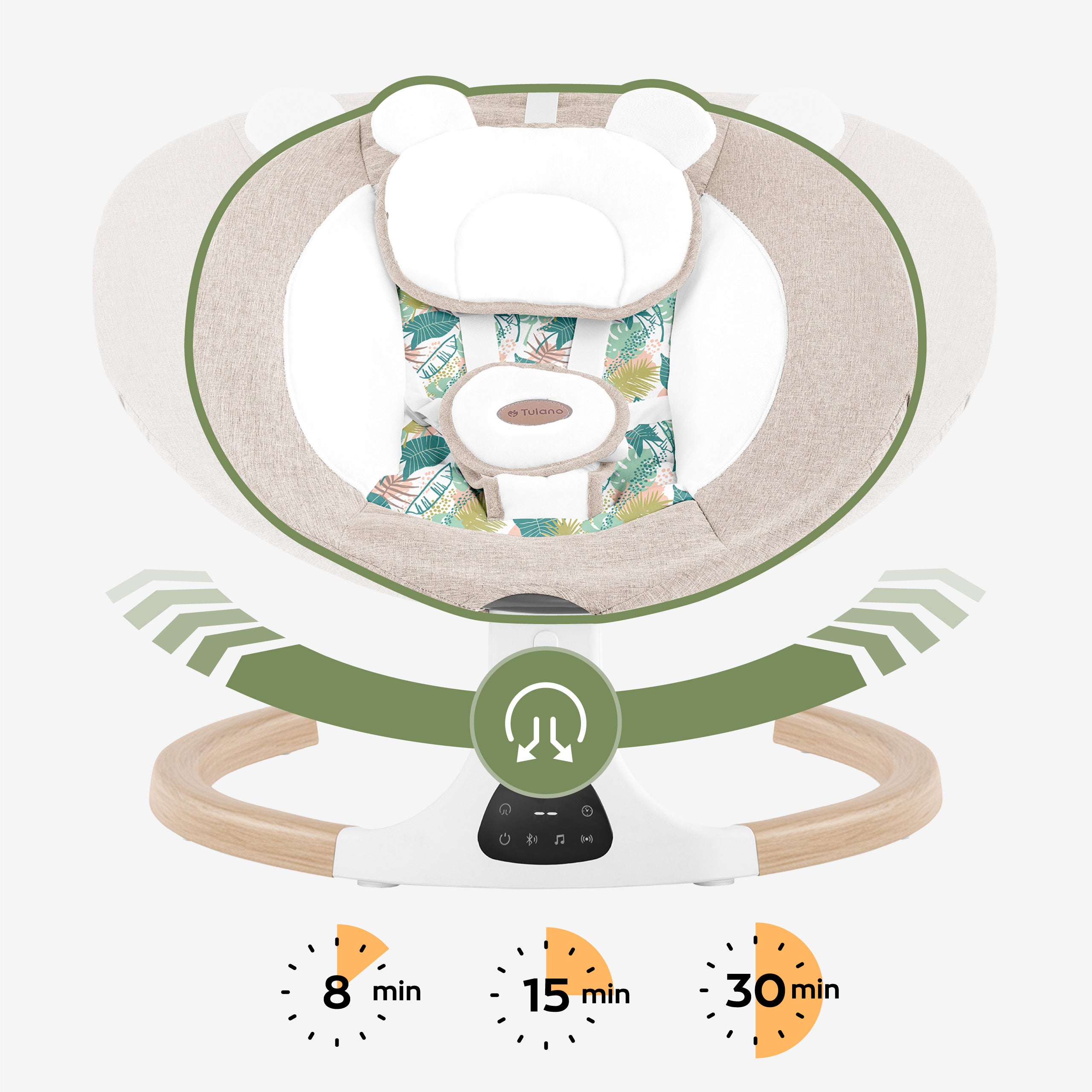 Mecedora-tumbona electrónica Tulano Astrid 35 Beige