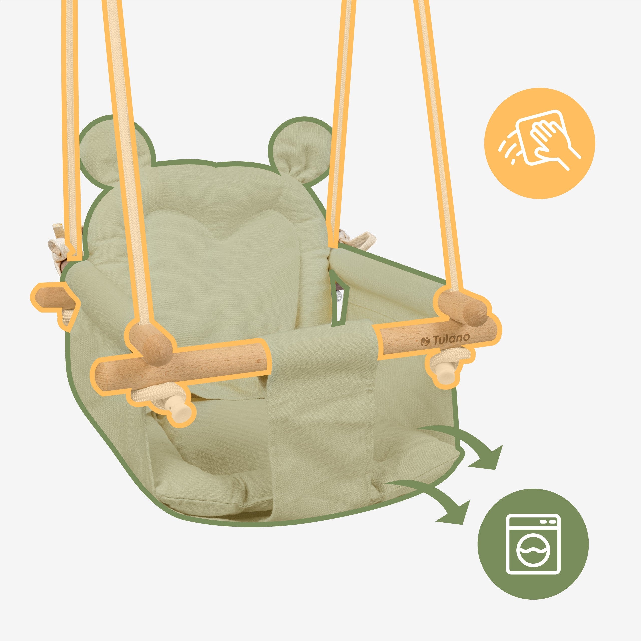 Columpio infantil TULANO Hop 30 Beige