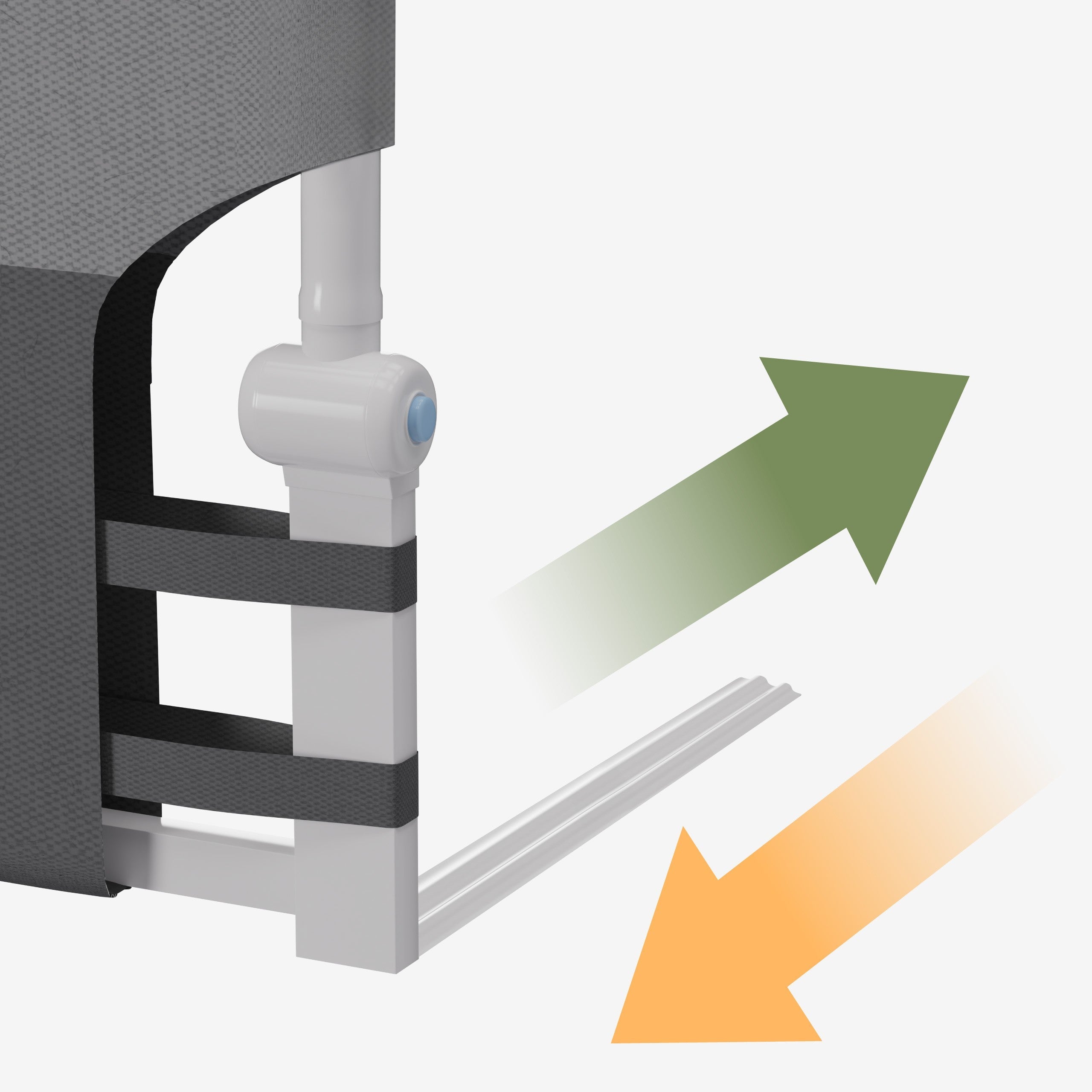 OUTLET Barandilla de seguridad para cama de 200 cm Tulano Cover 30 Grey